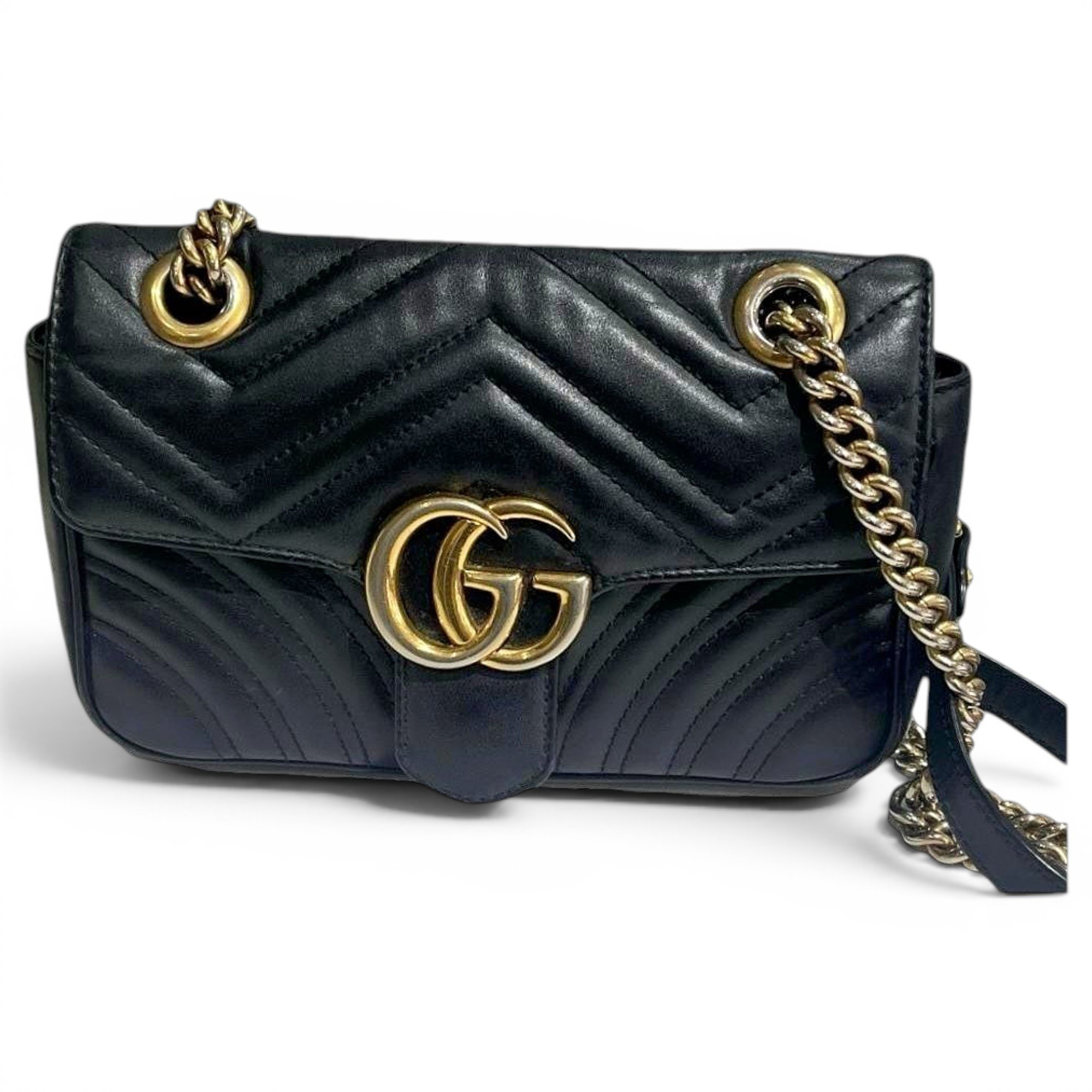 GG Marmont Flap leather crossbody bag