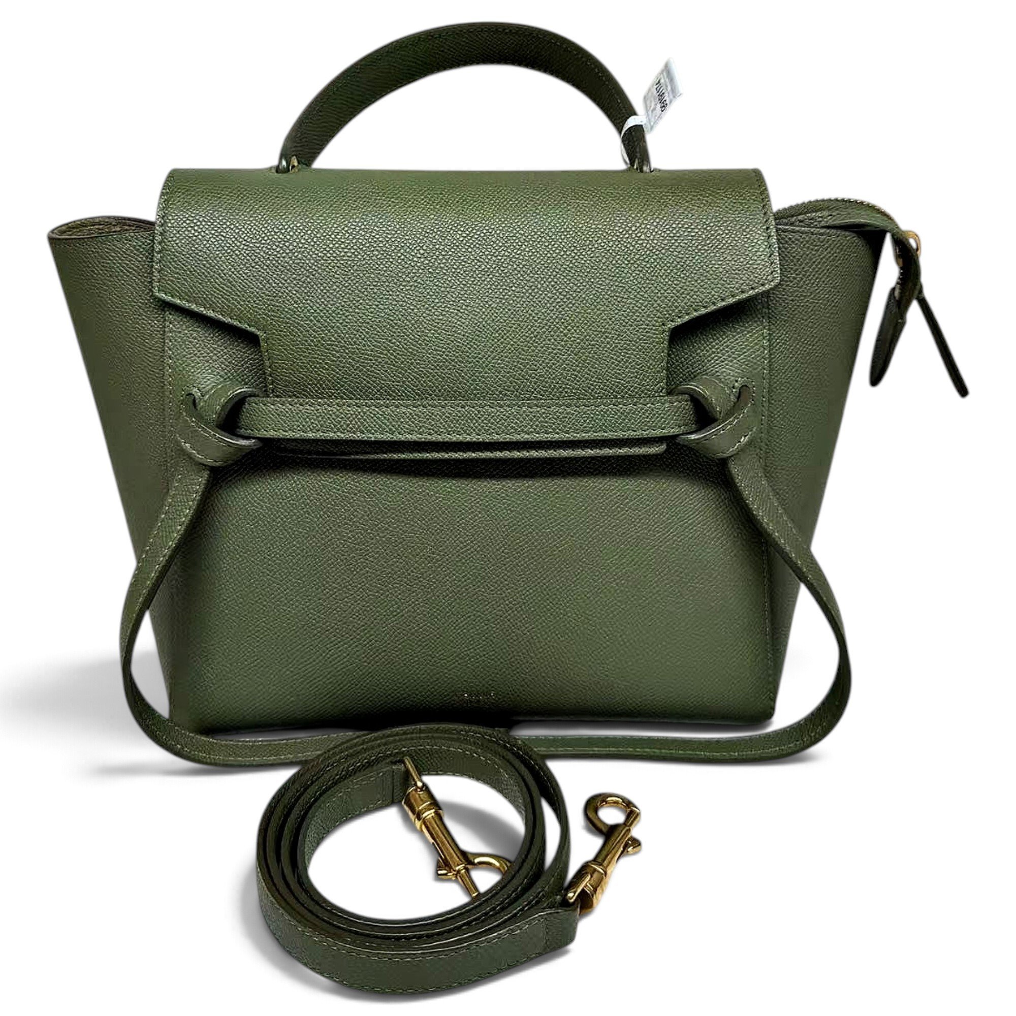 Belt leather handbag