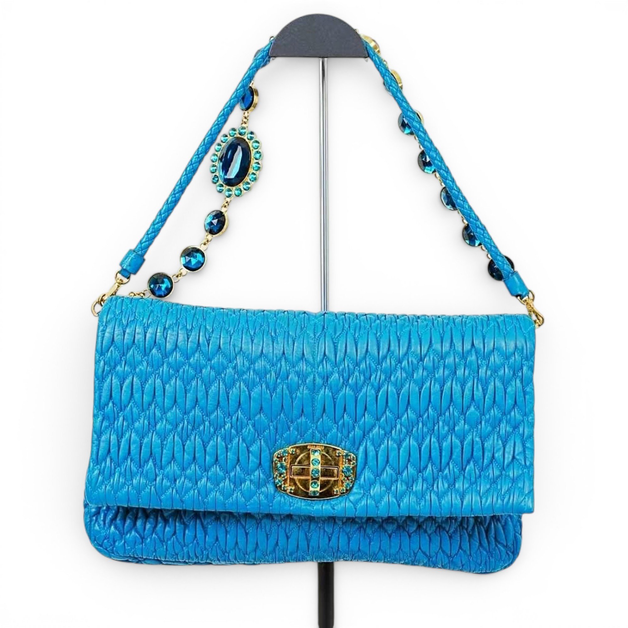 Miu Miu Miu Crystal leather handbag