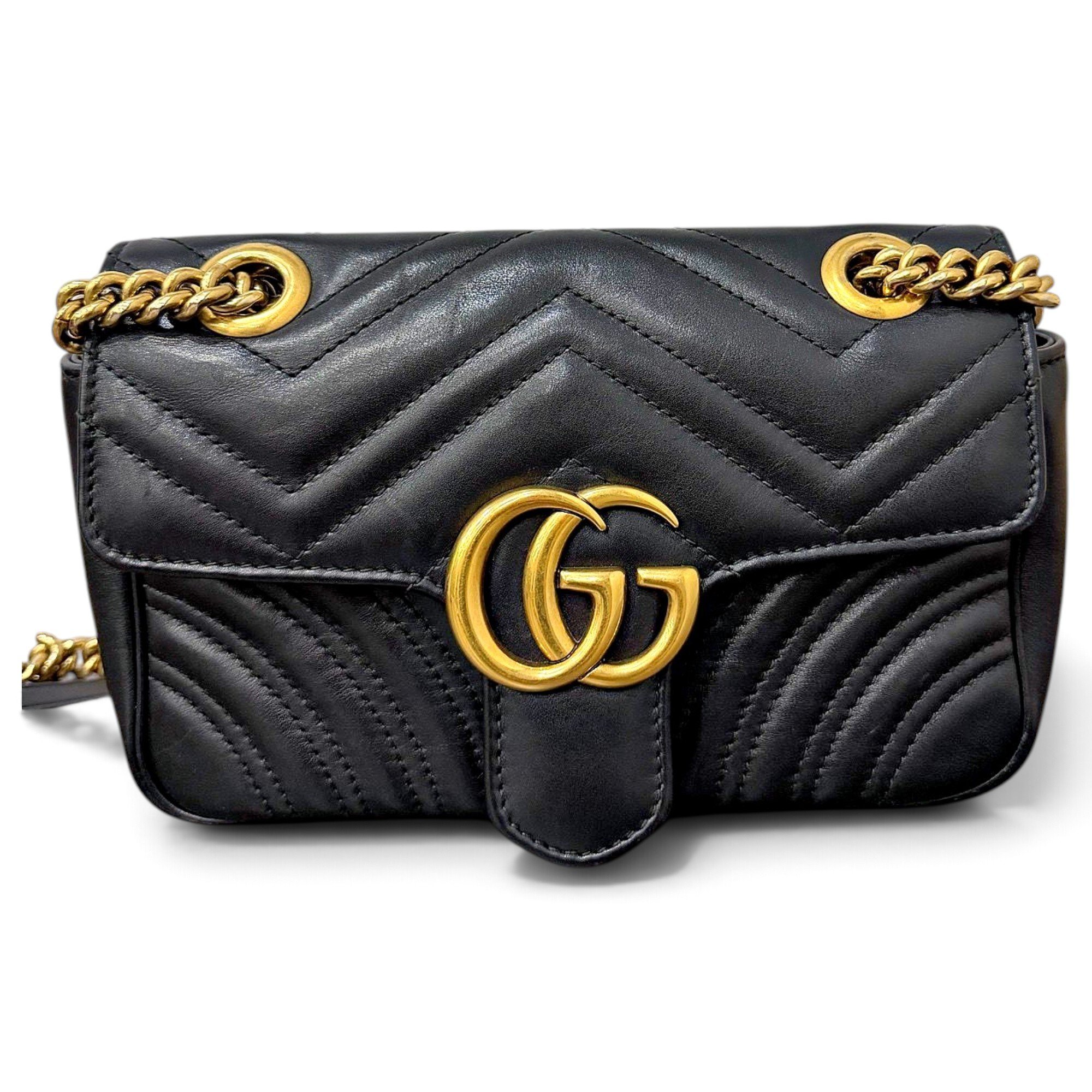 GG Marmont Flap leather handbag