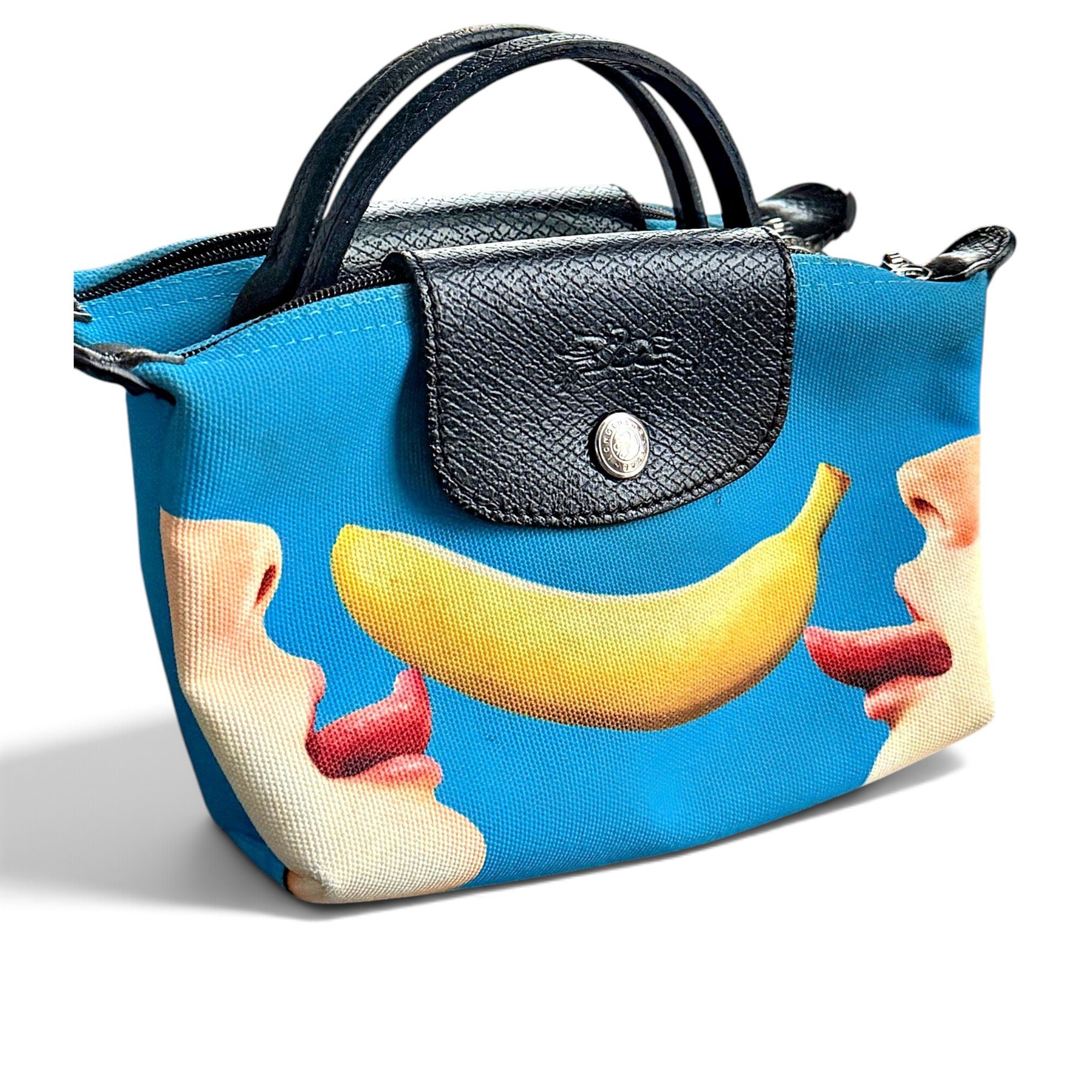 Pliage leather mini bag
