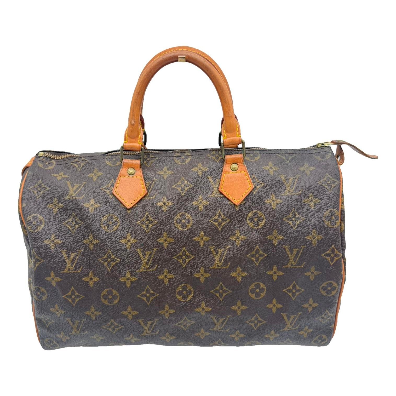Speedy leather handbag