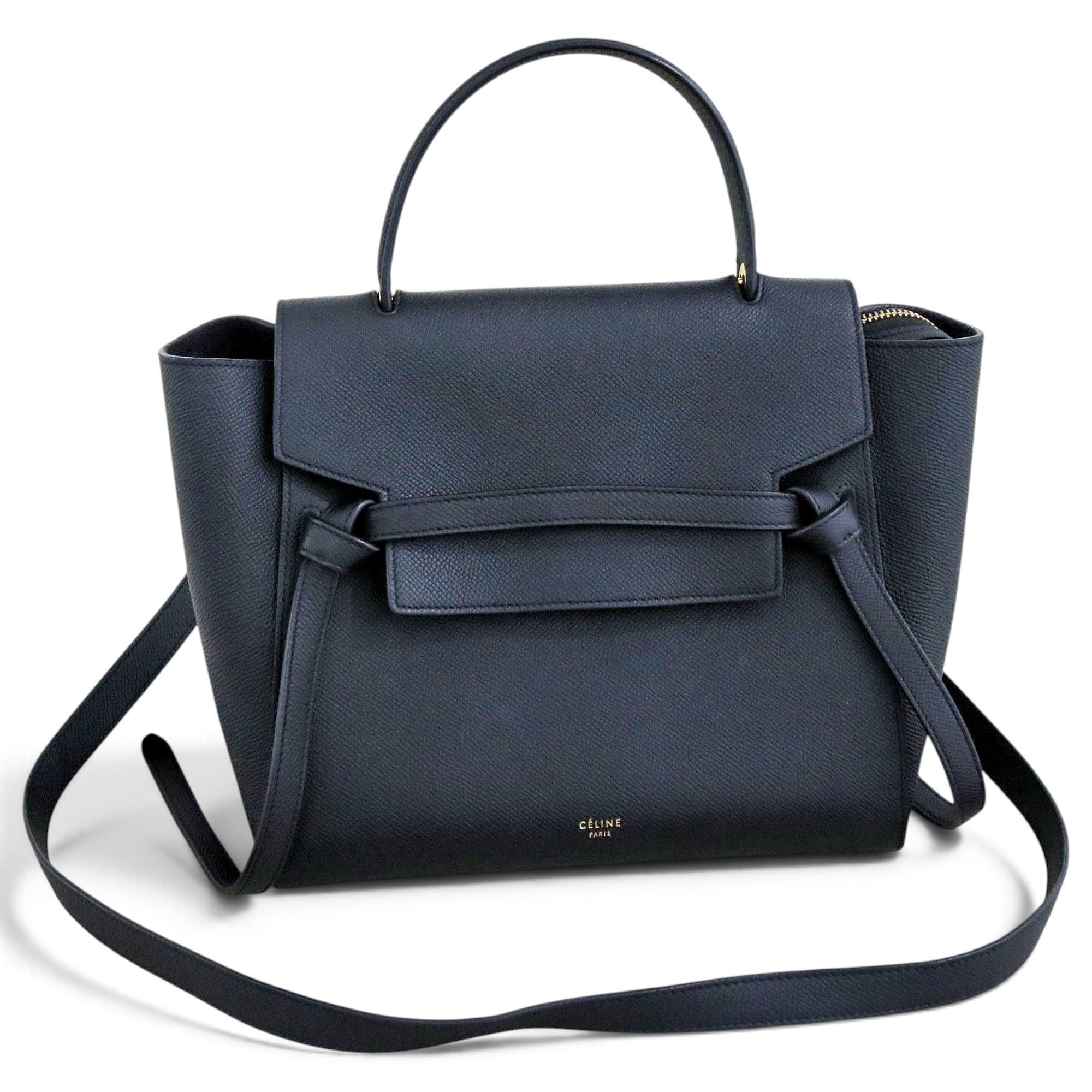 Belt leather handbag