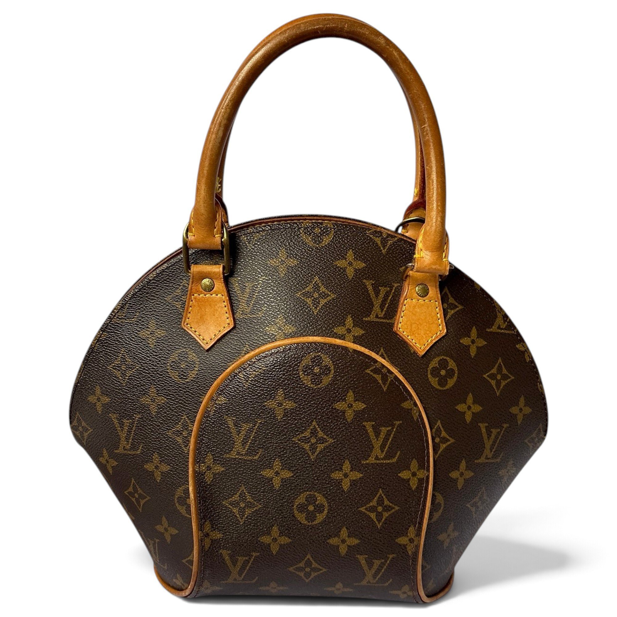 Ellipse leather handbag