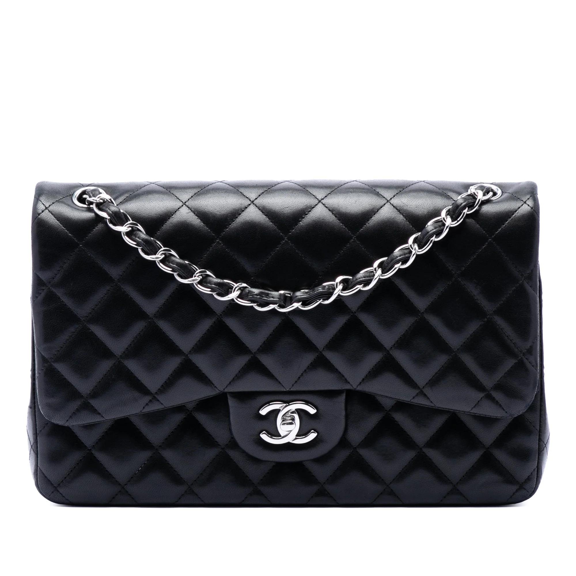 Wallet On Chain Boy Half Flap leather handbag