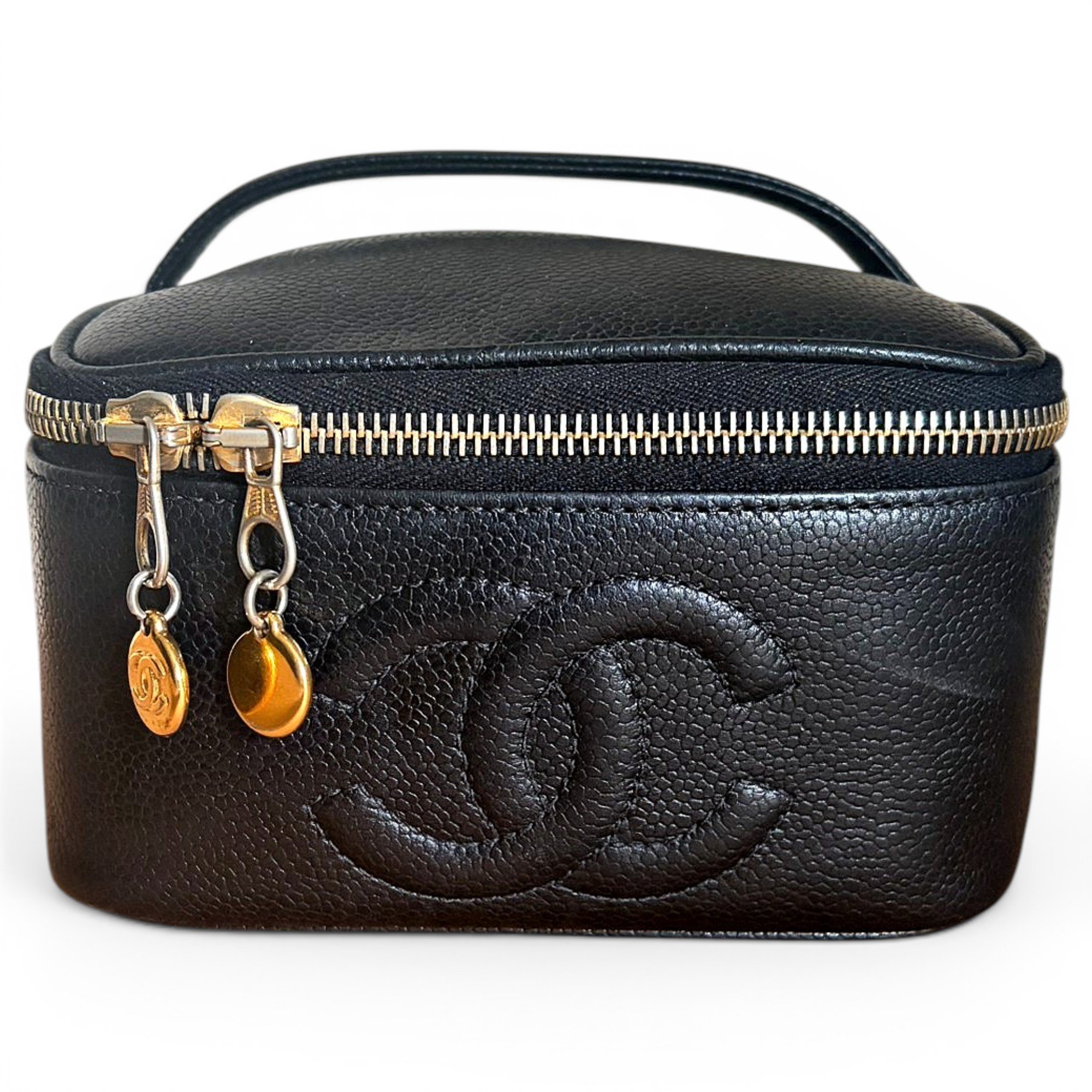 Vanity leather handbag