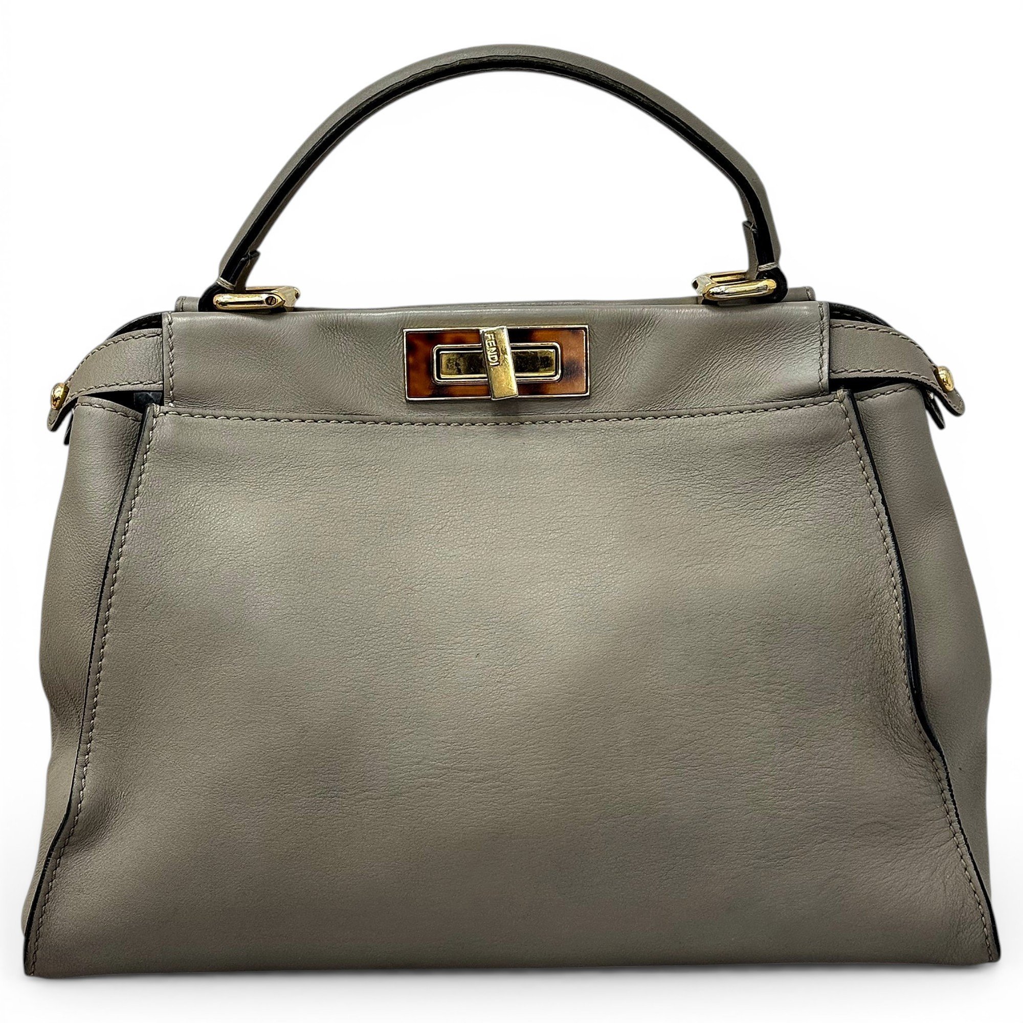 Peekaboo leather handbag