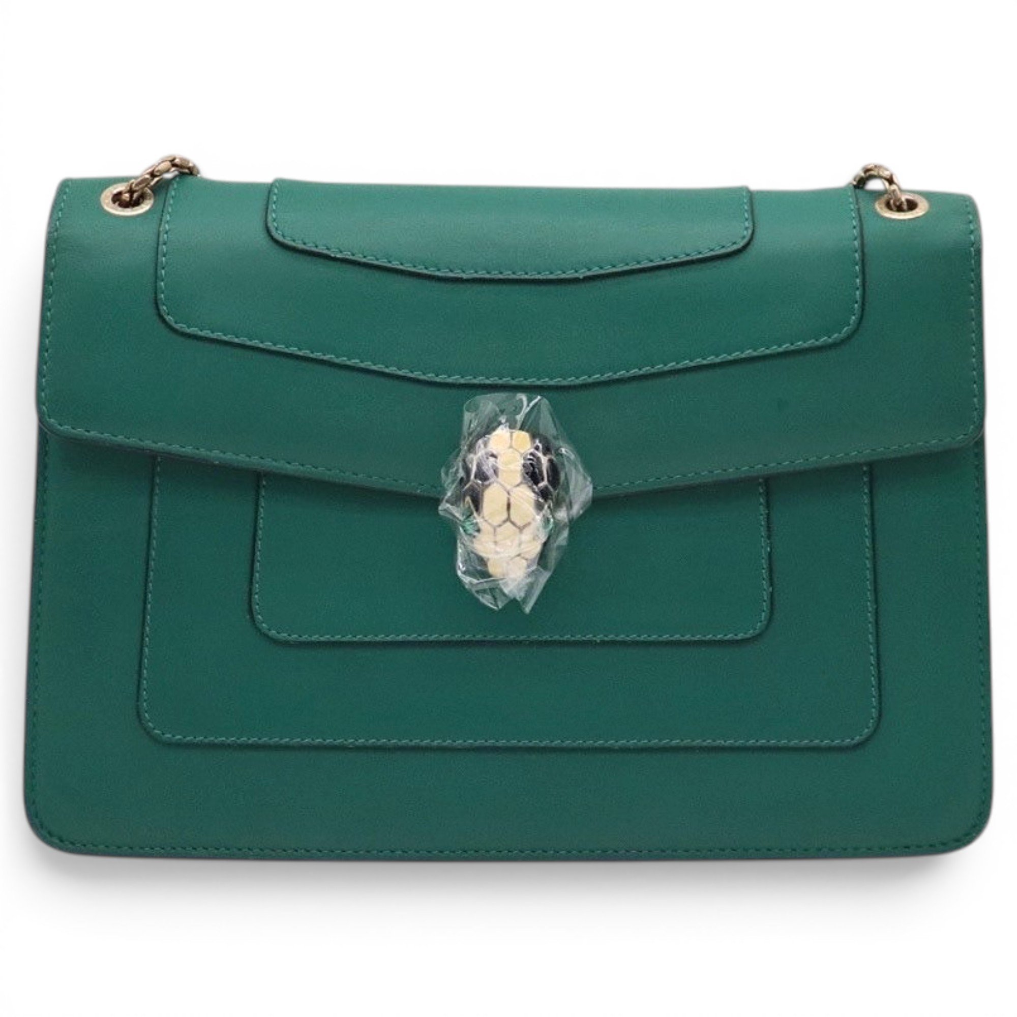 Serpenti leather handbag