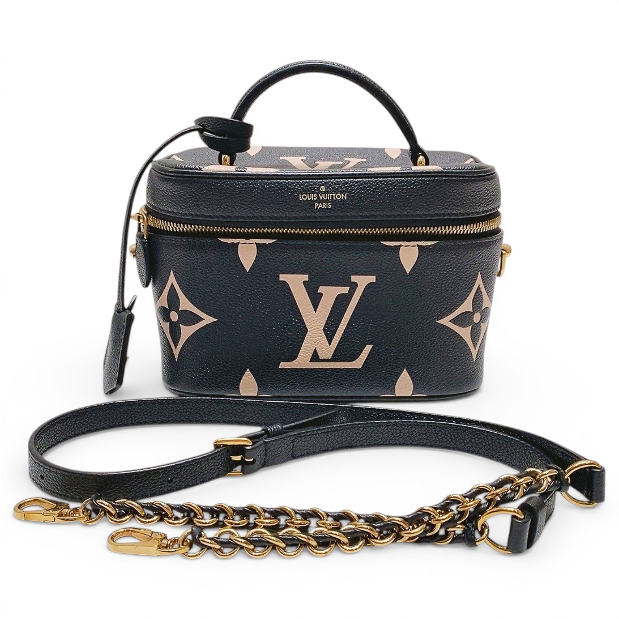 Vanity leather handbag