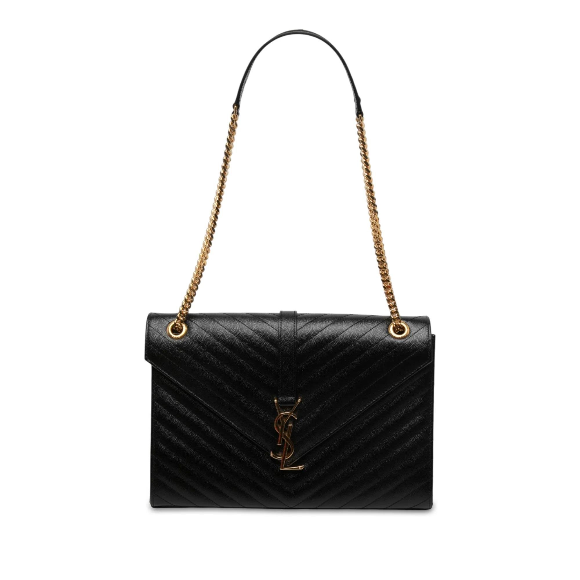 Envelope pony-style calfskin handbag