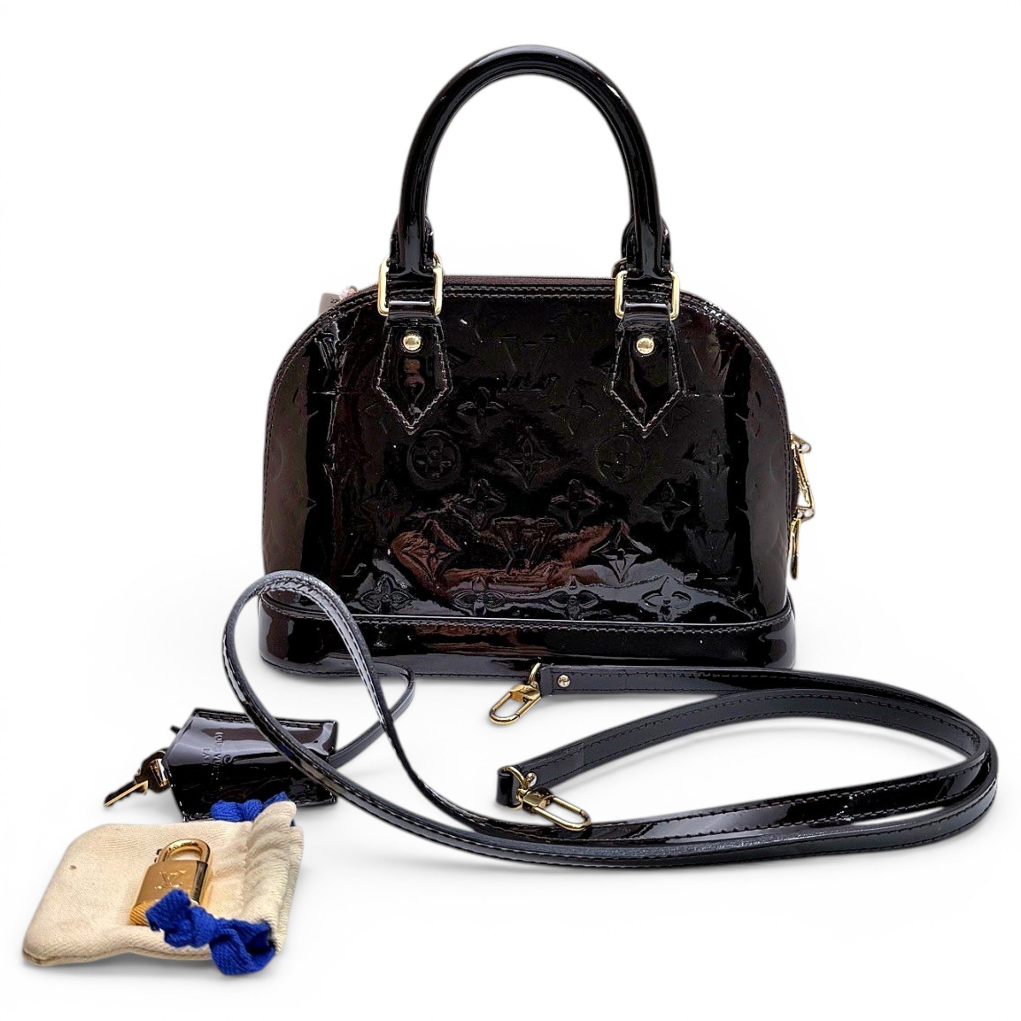 Alma BB patent leather handbag