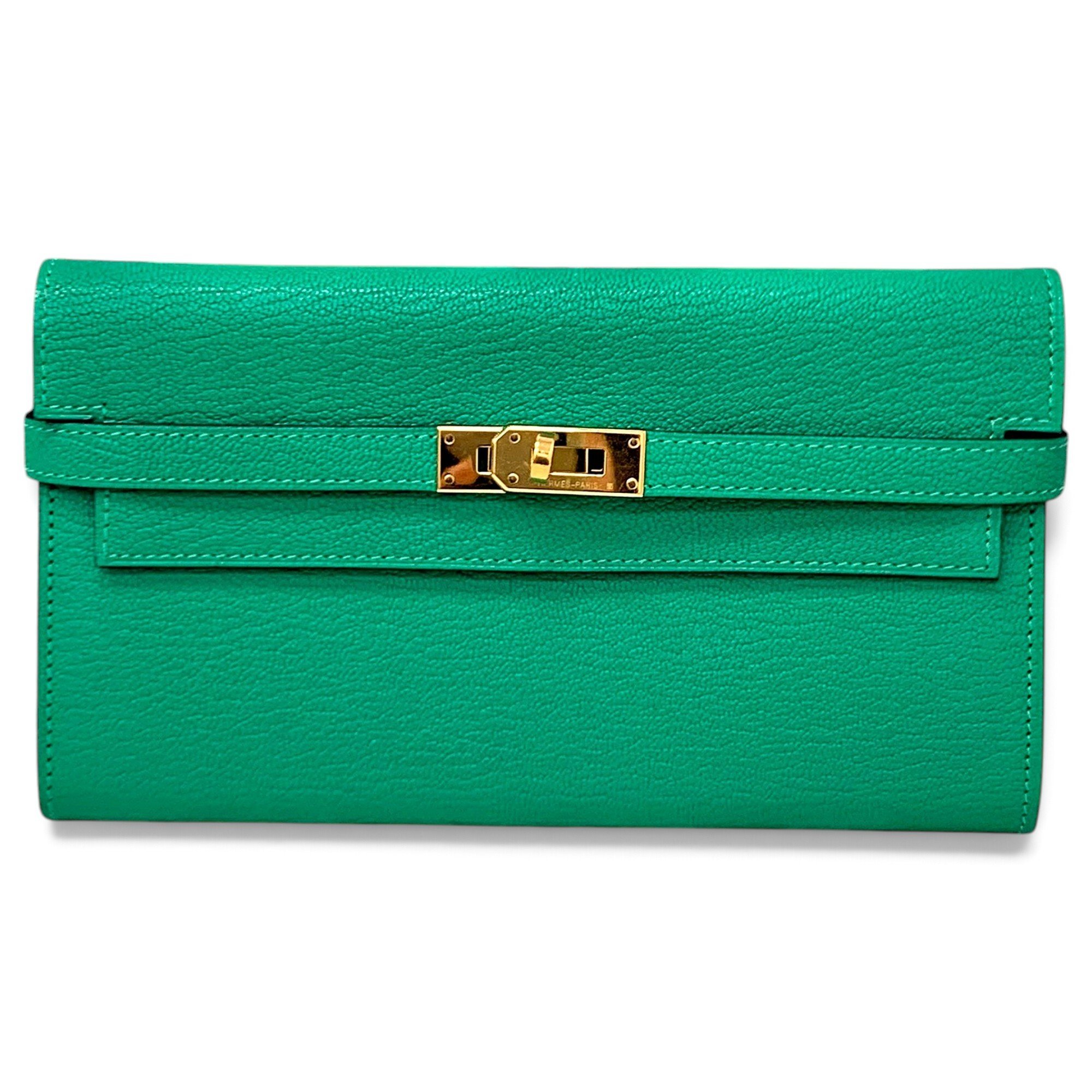 Kelly to go leather clutch bag