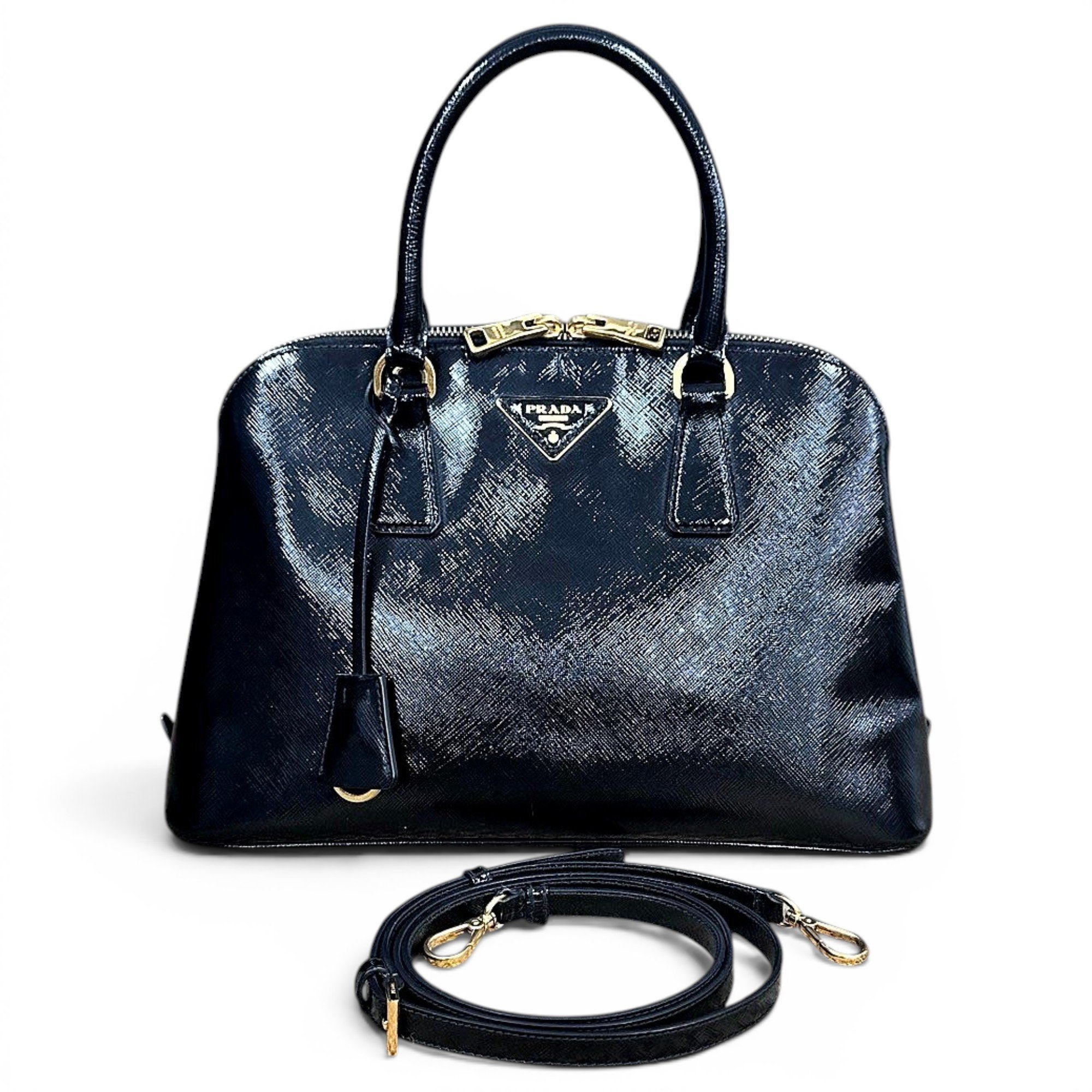 Prada Promenade leather handbag