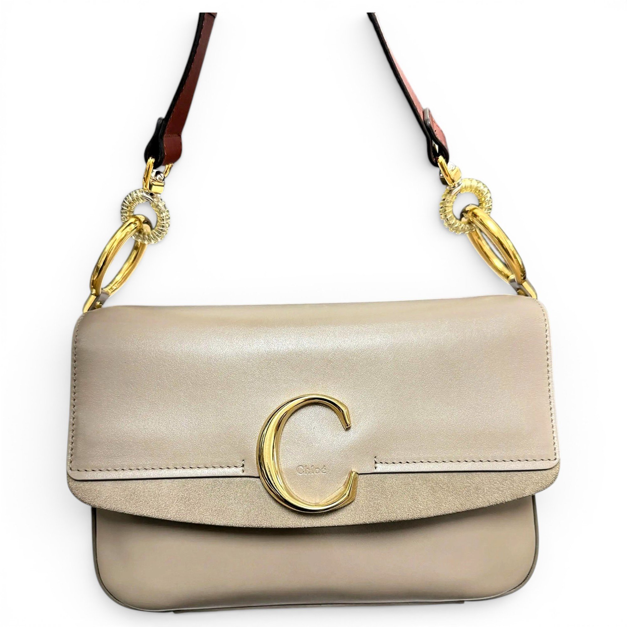C leather handbag