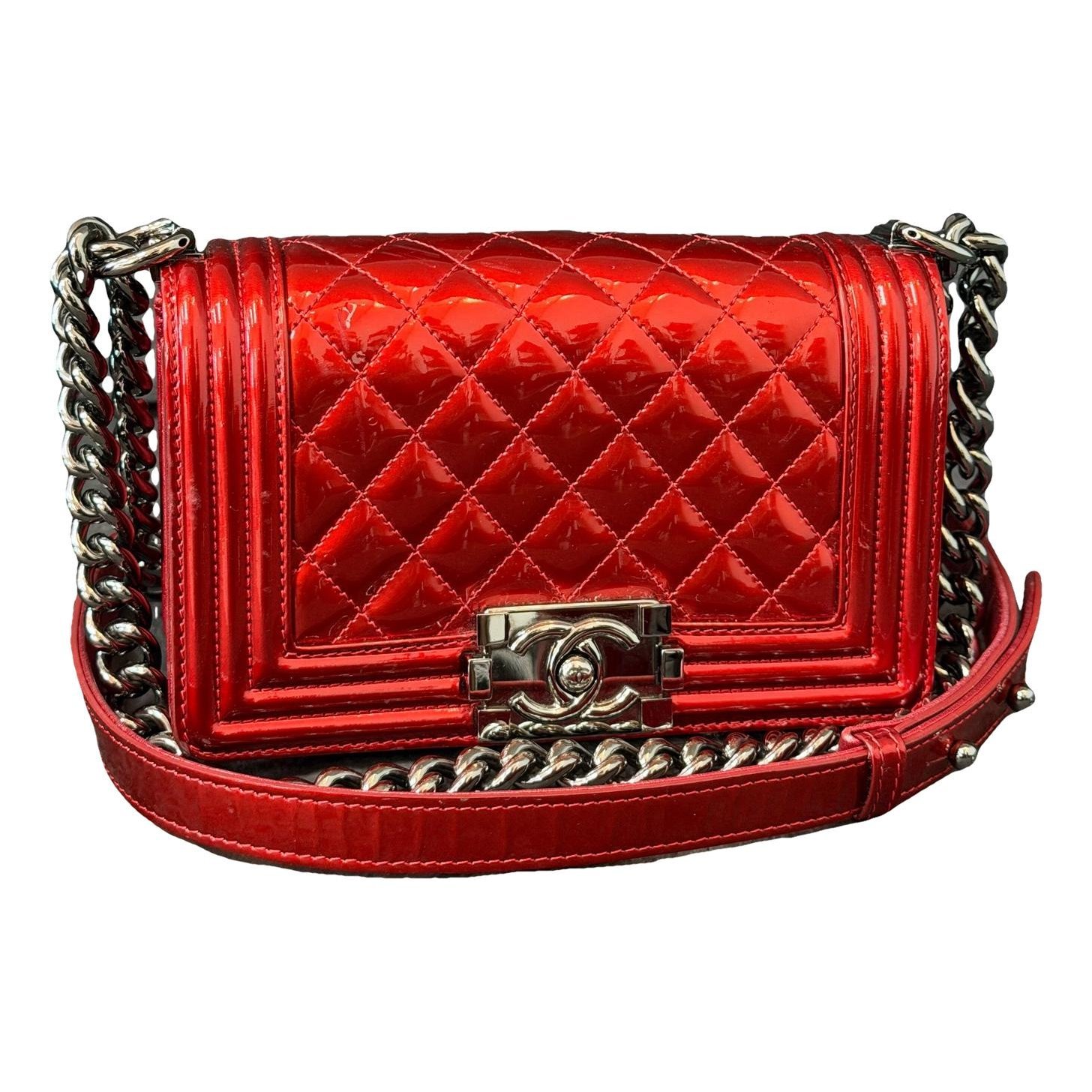 Boy patent leather crossbody bag