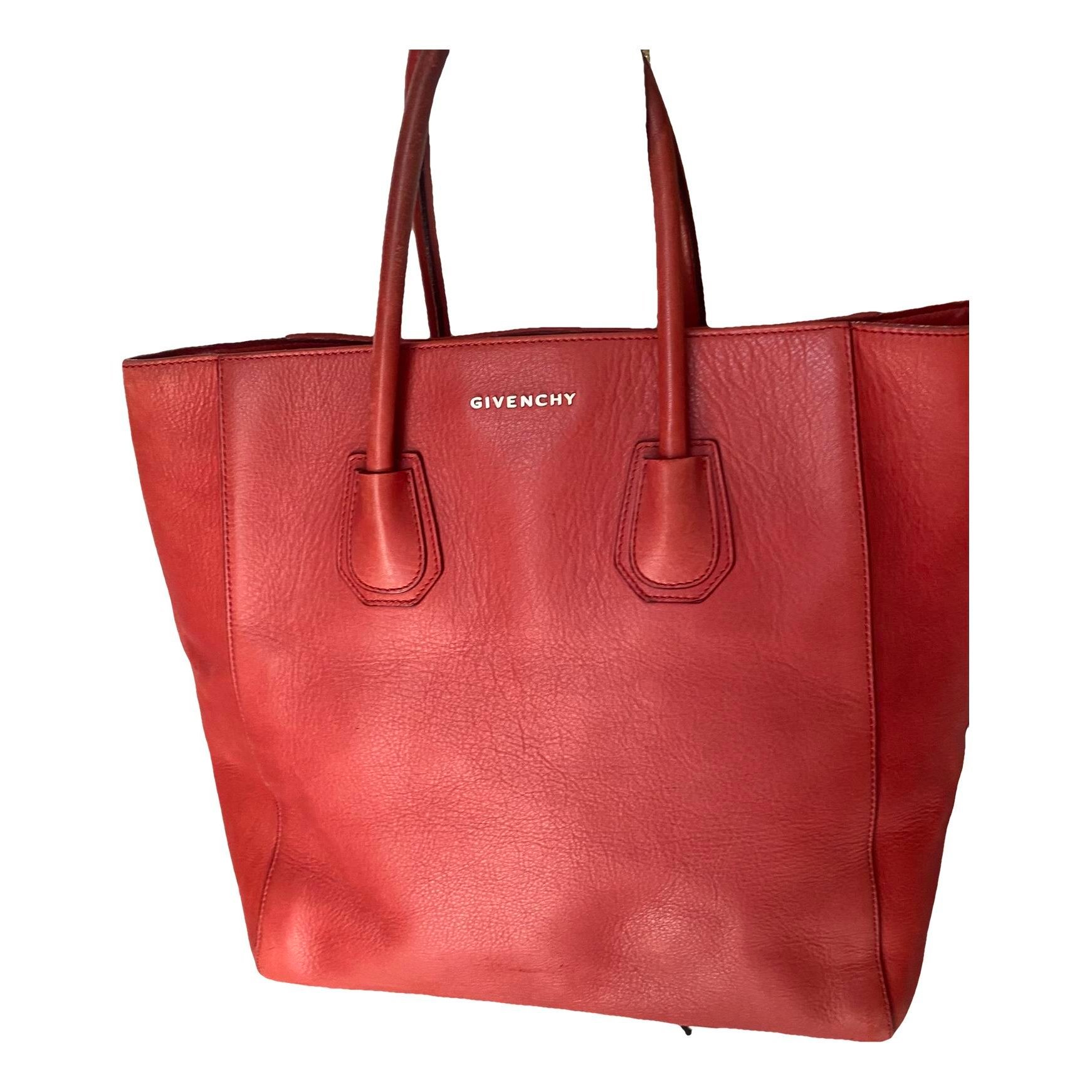 Leather tote