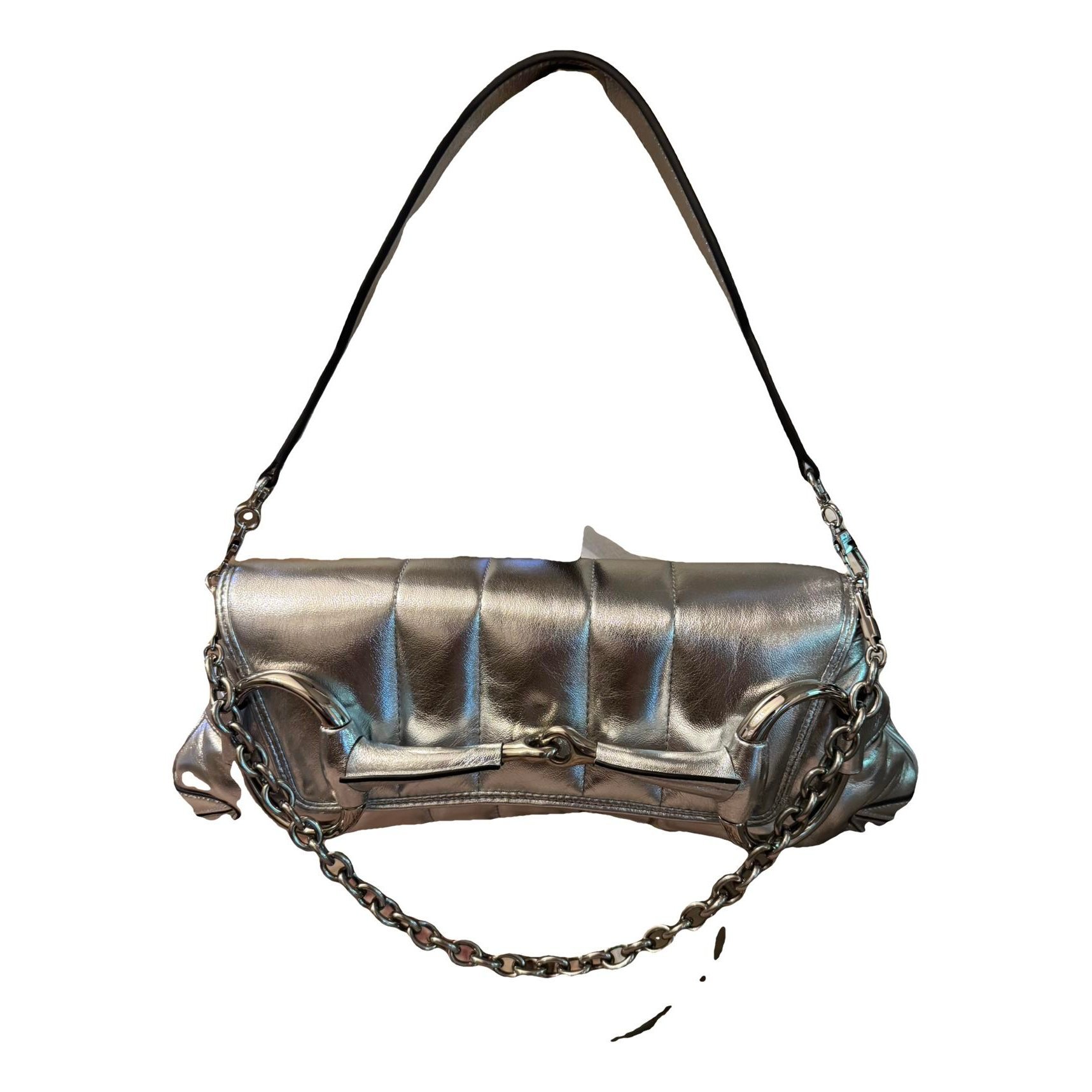 Horsebit Chain leather handbag