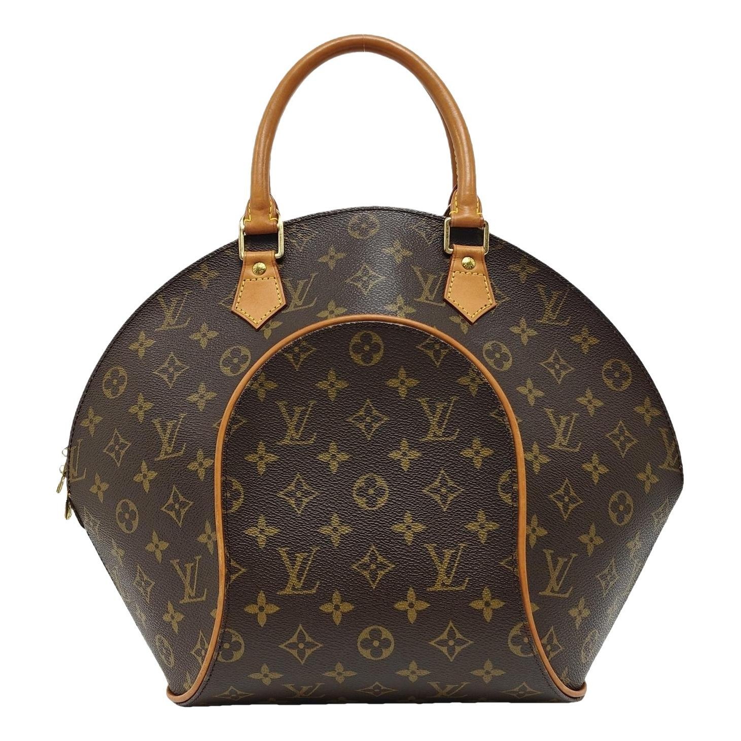 Ellipse leather handbag