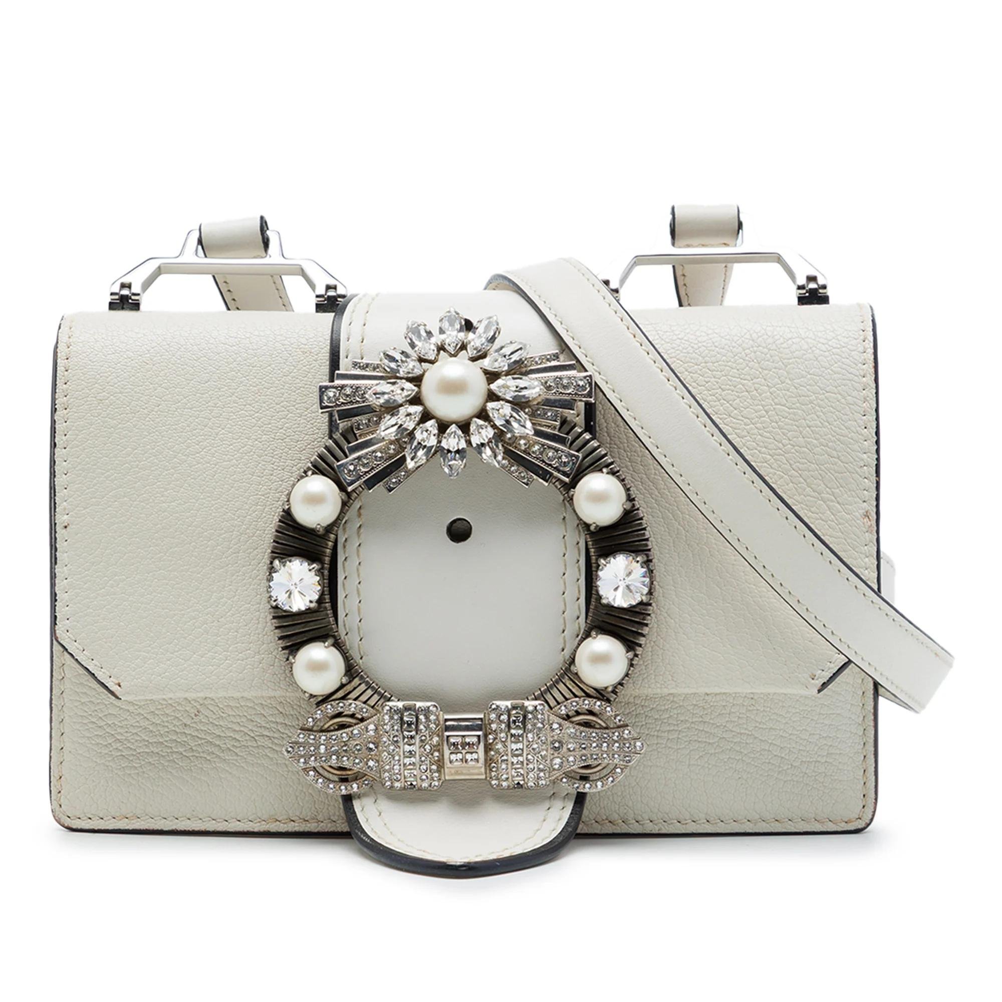 Madras leather handbag