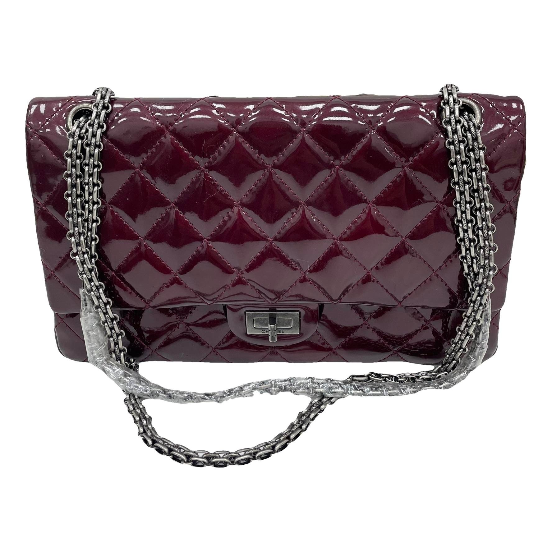 2.55 patent leather handbag