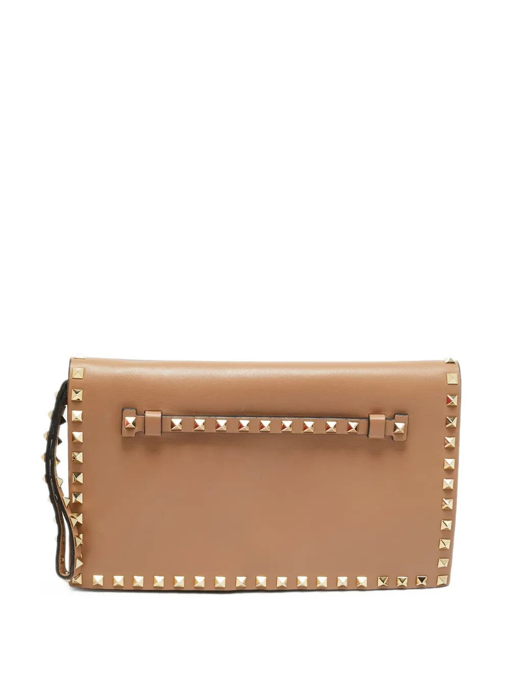 Rockstud flap clutch bag