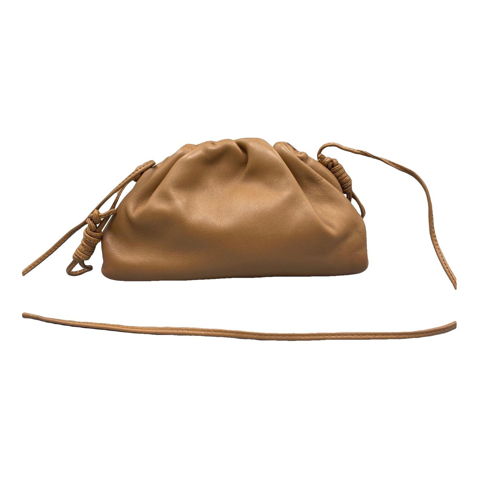 Pouch leather handbag