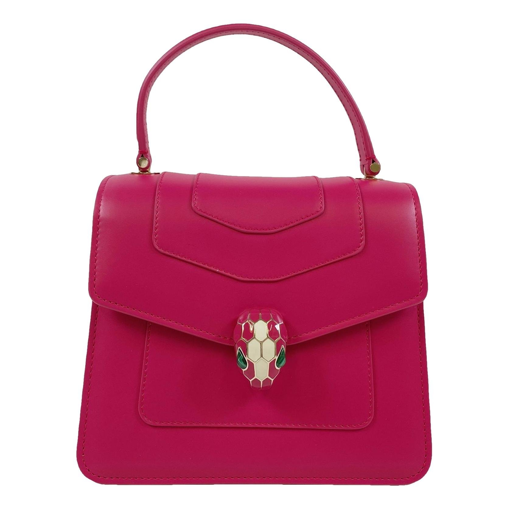 Serpenti leather handbag