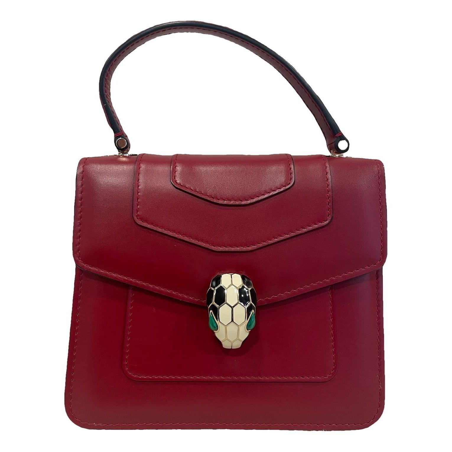 Serpenti leather handbag