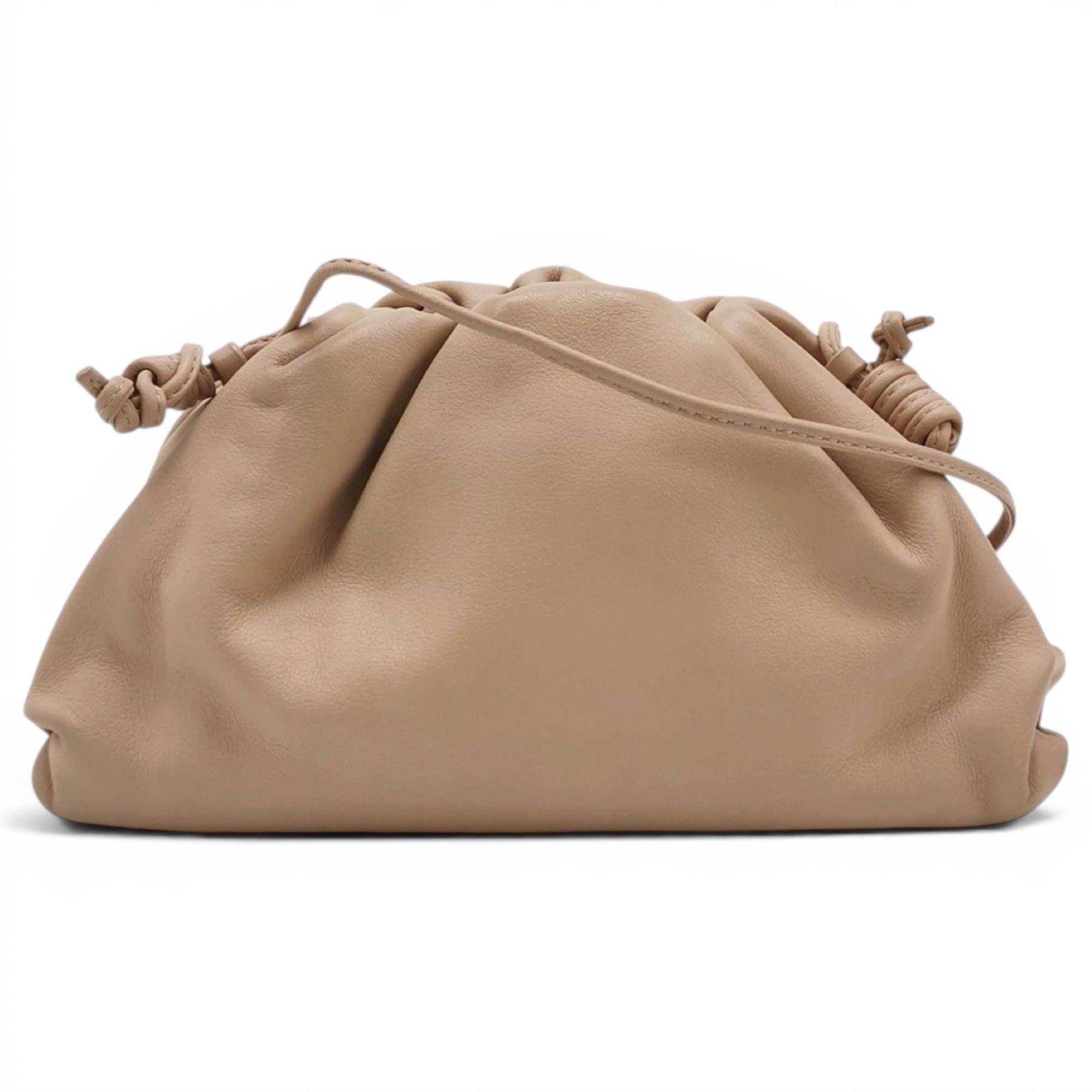 Pouch leather handbag