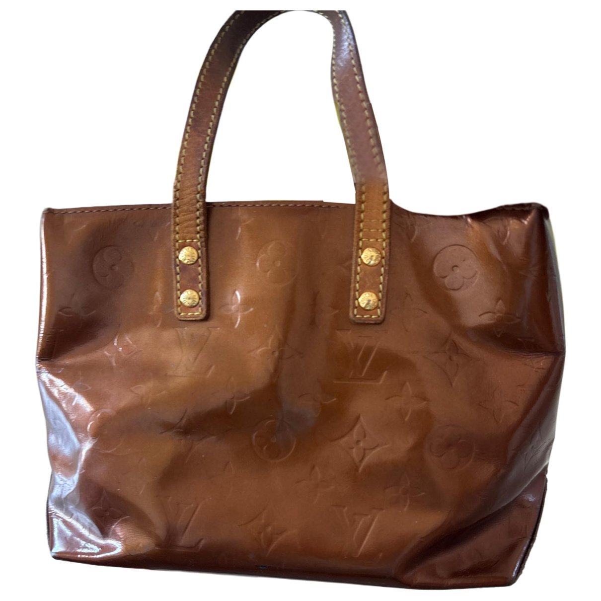 Reade patent leather handbag