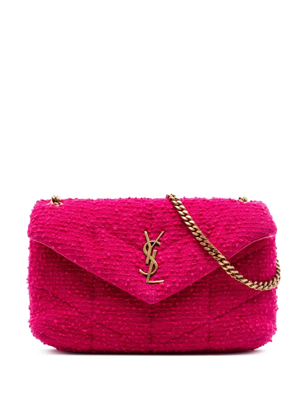 2021 Toy Matelasse Boucle Tweed Monogram LouLou Puffer crossbody bag