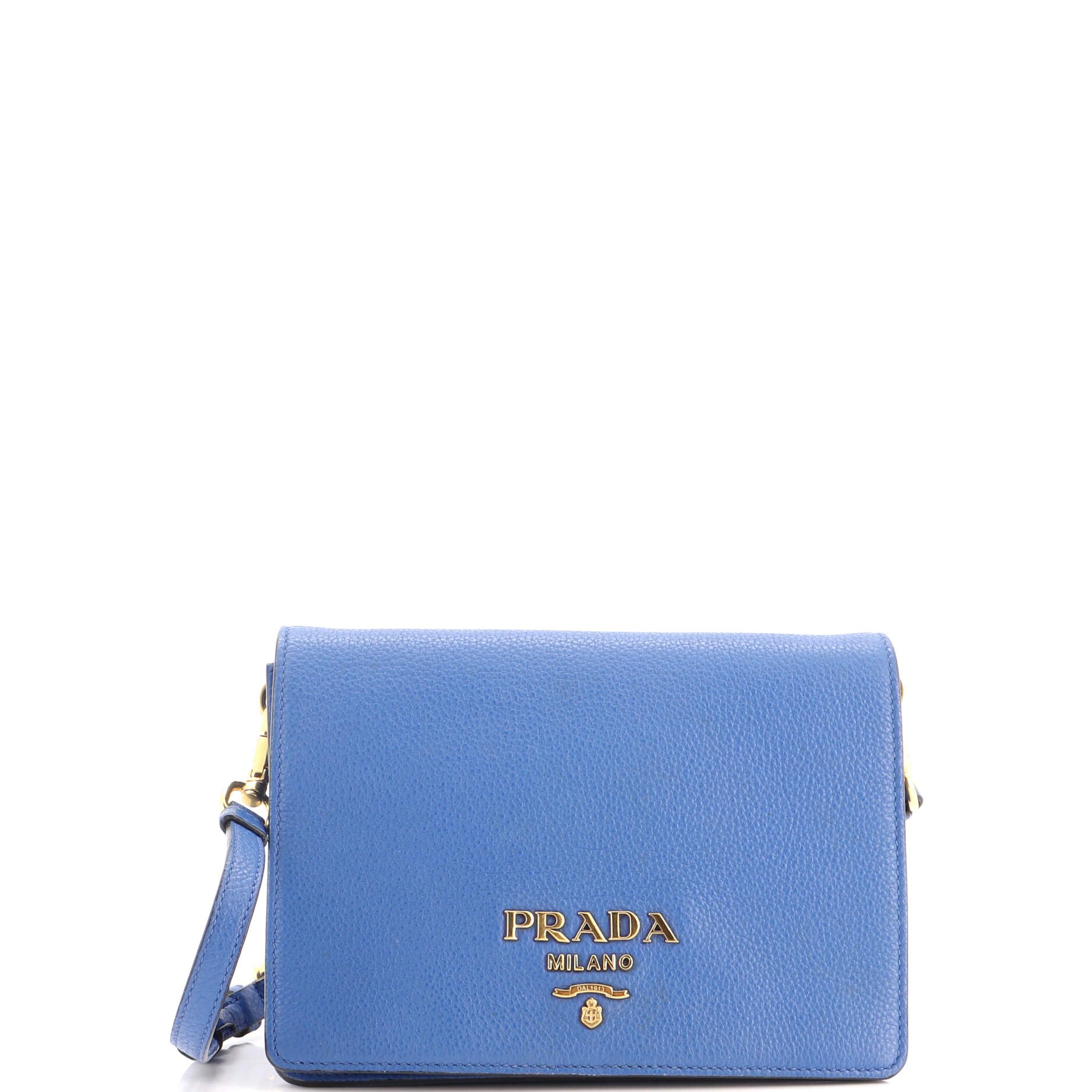 Dual Strap Flap Crossbody Bag Vitello Daino Small