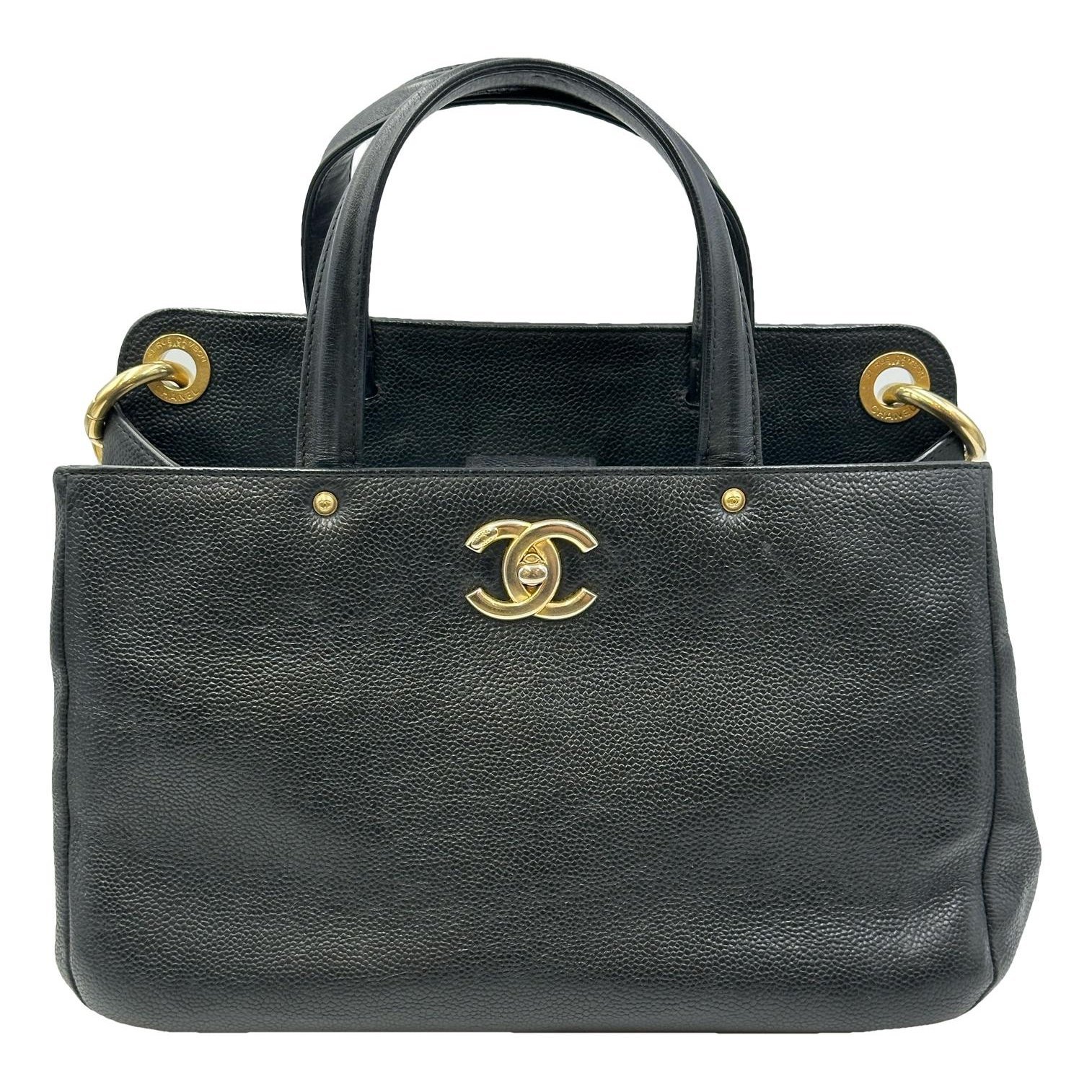 Executive leather tote