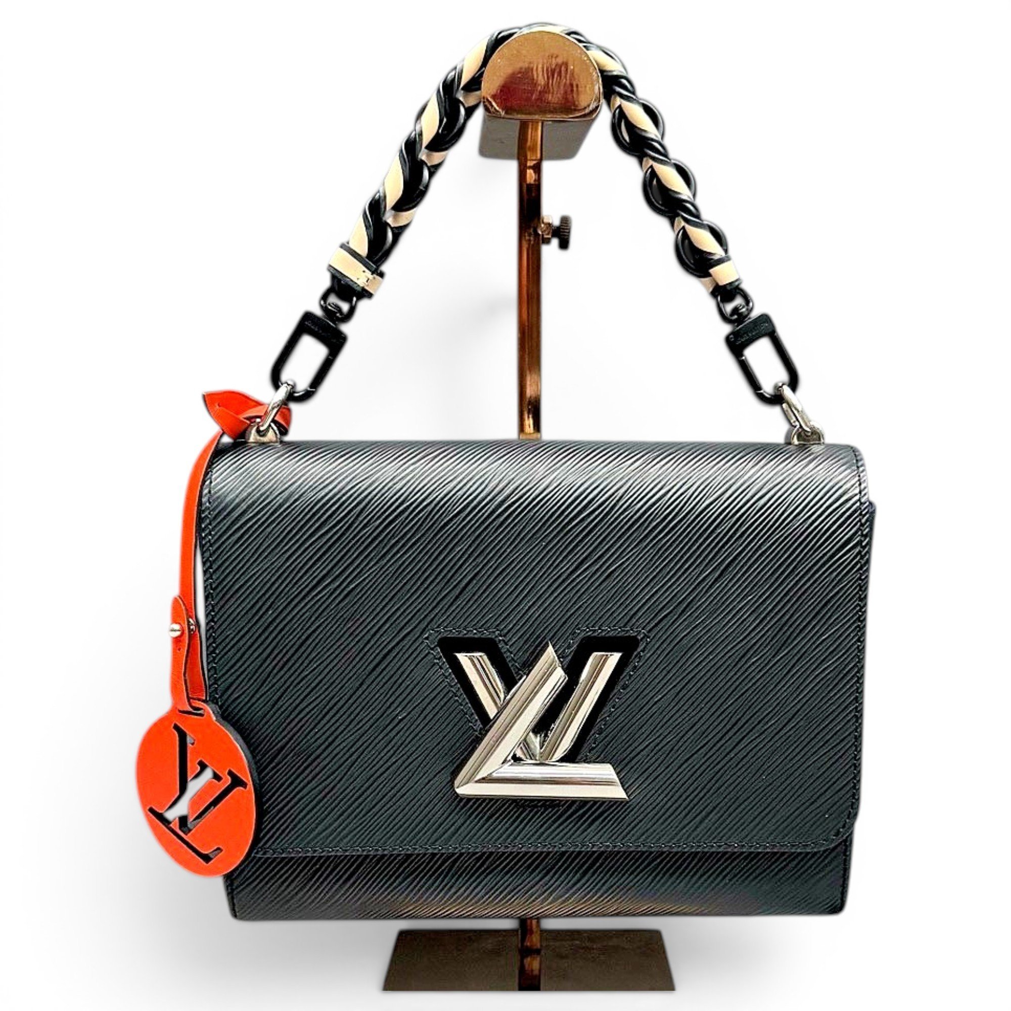 Twist leather handbag