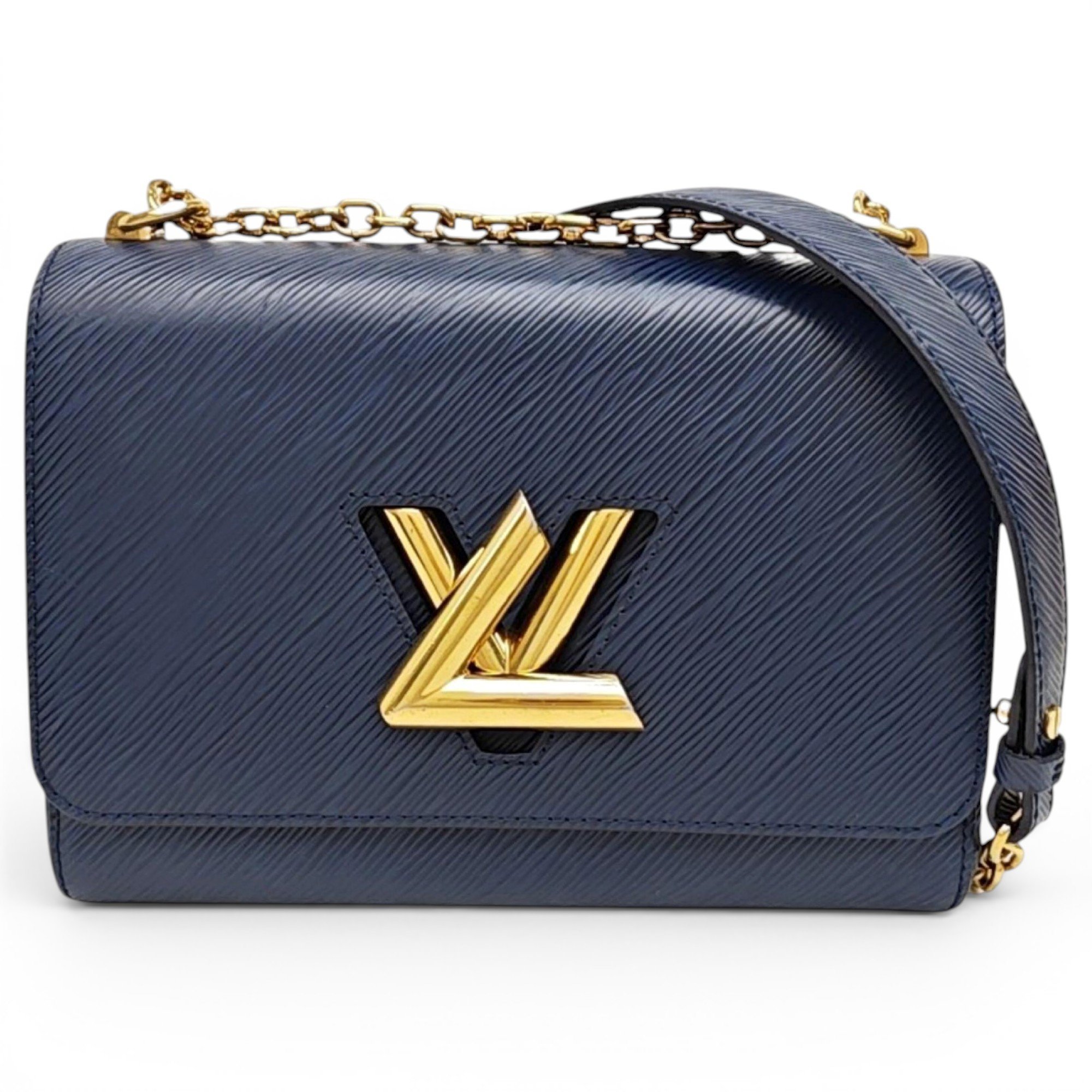 Twist leather handbag