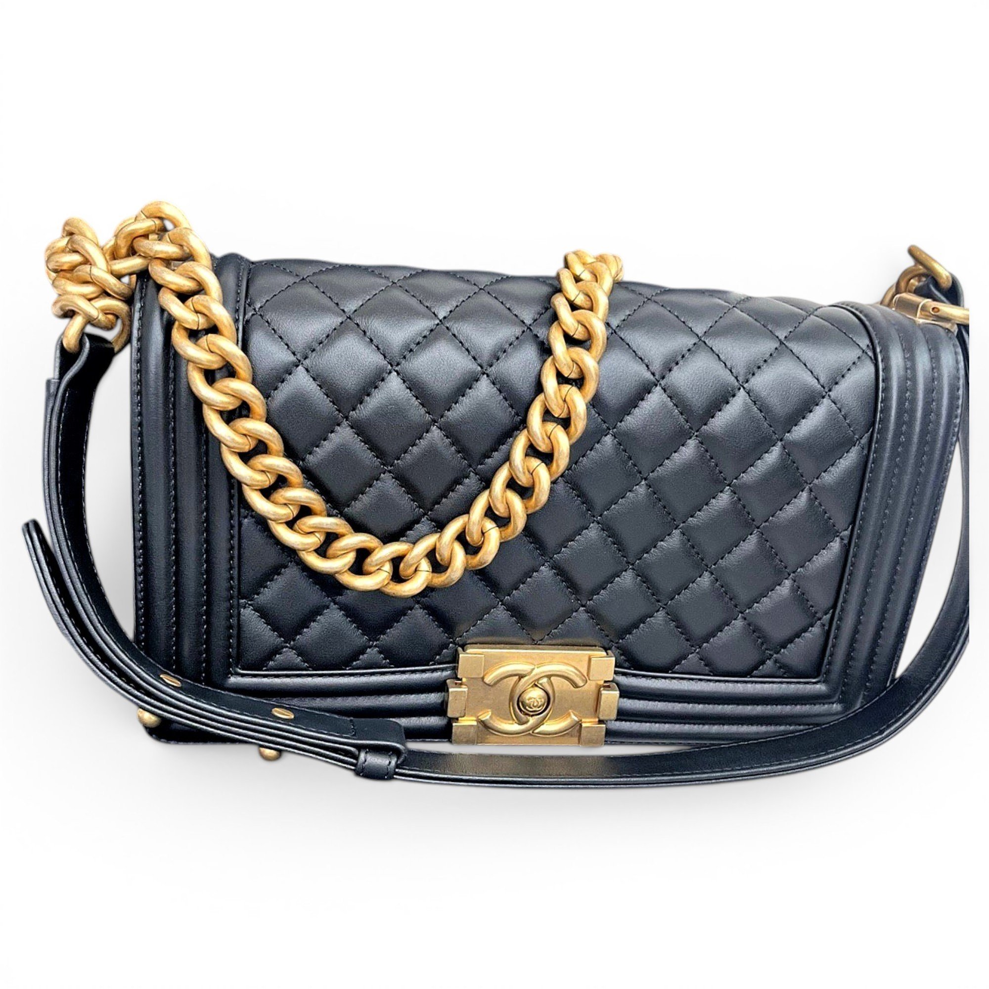 Boy leather crossbody bag