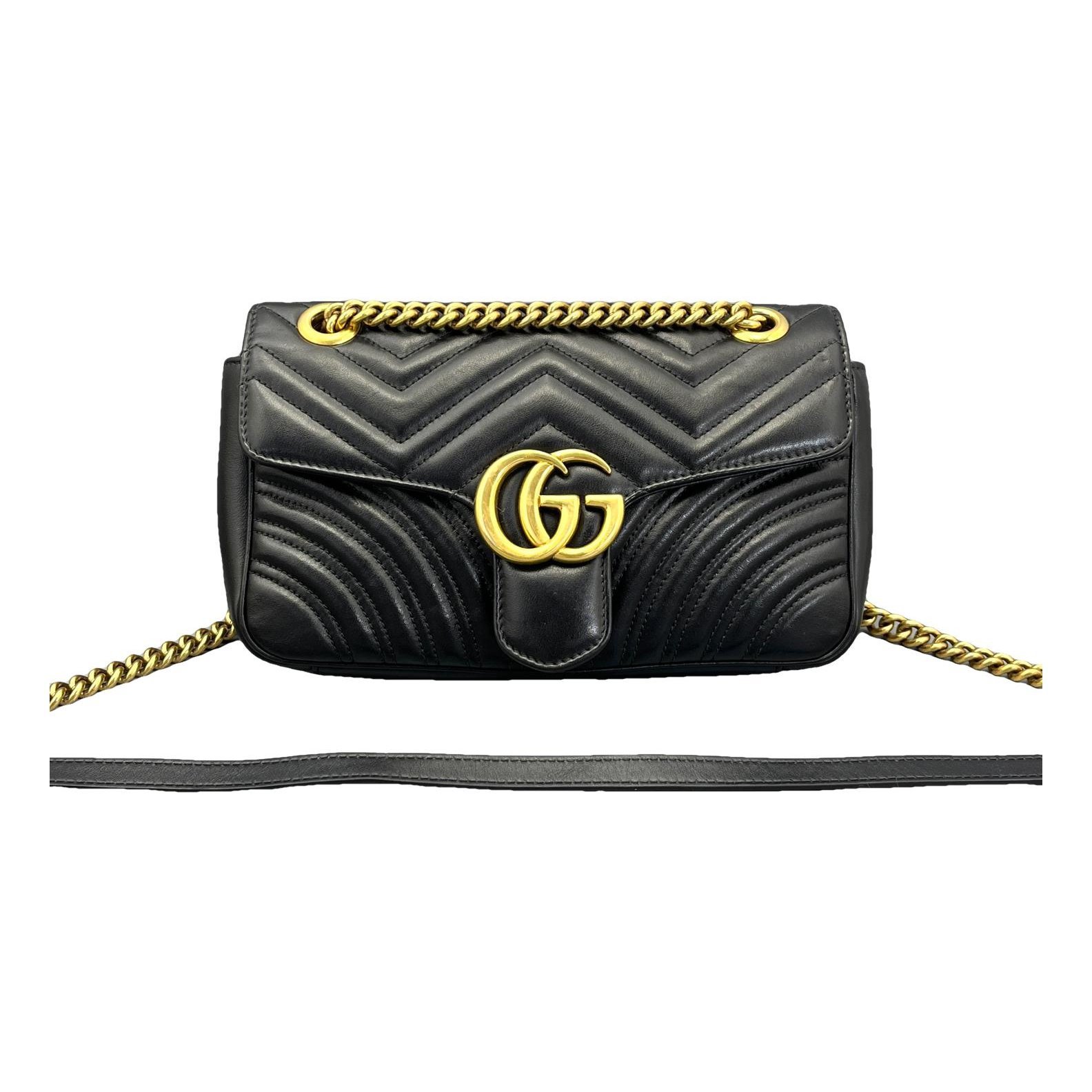 GG Marmont Flap leather handbag
