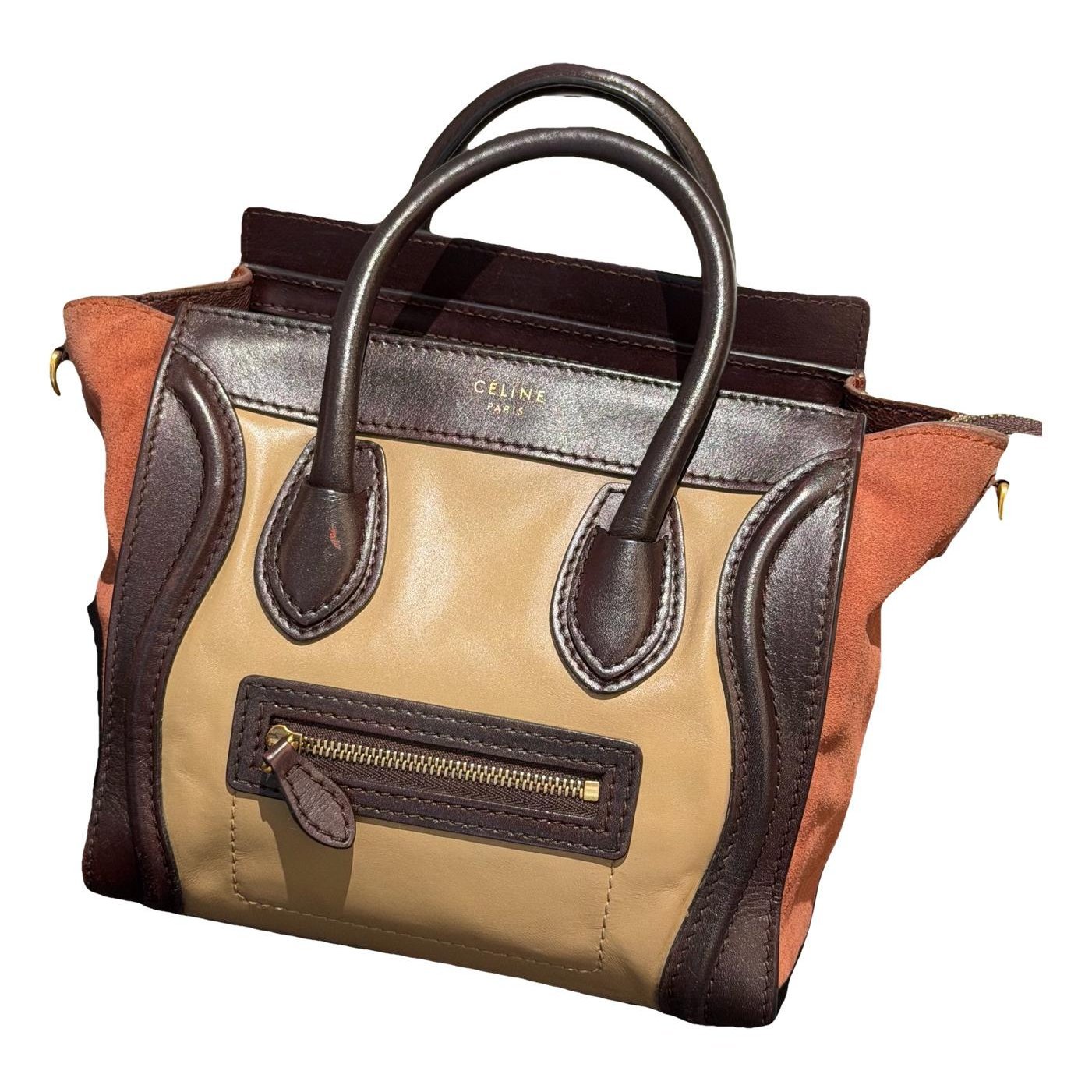 Luggage leather handbag