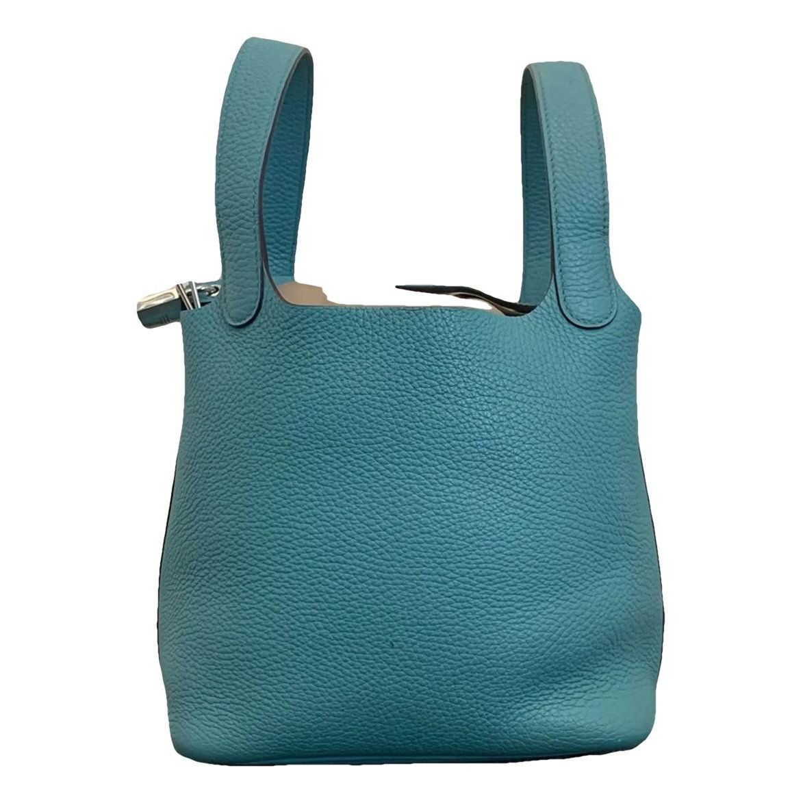 Picotin leather tote