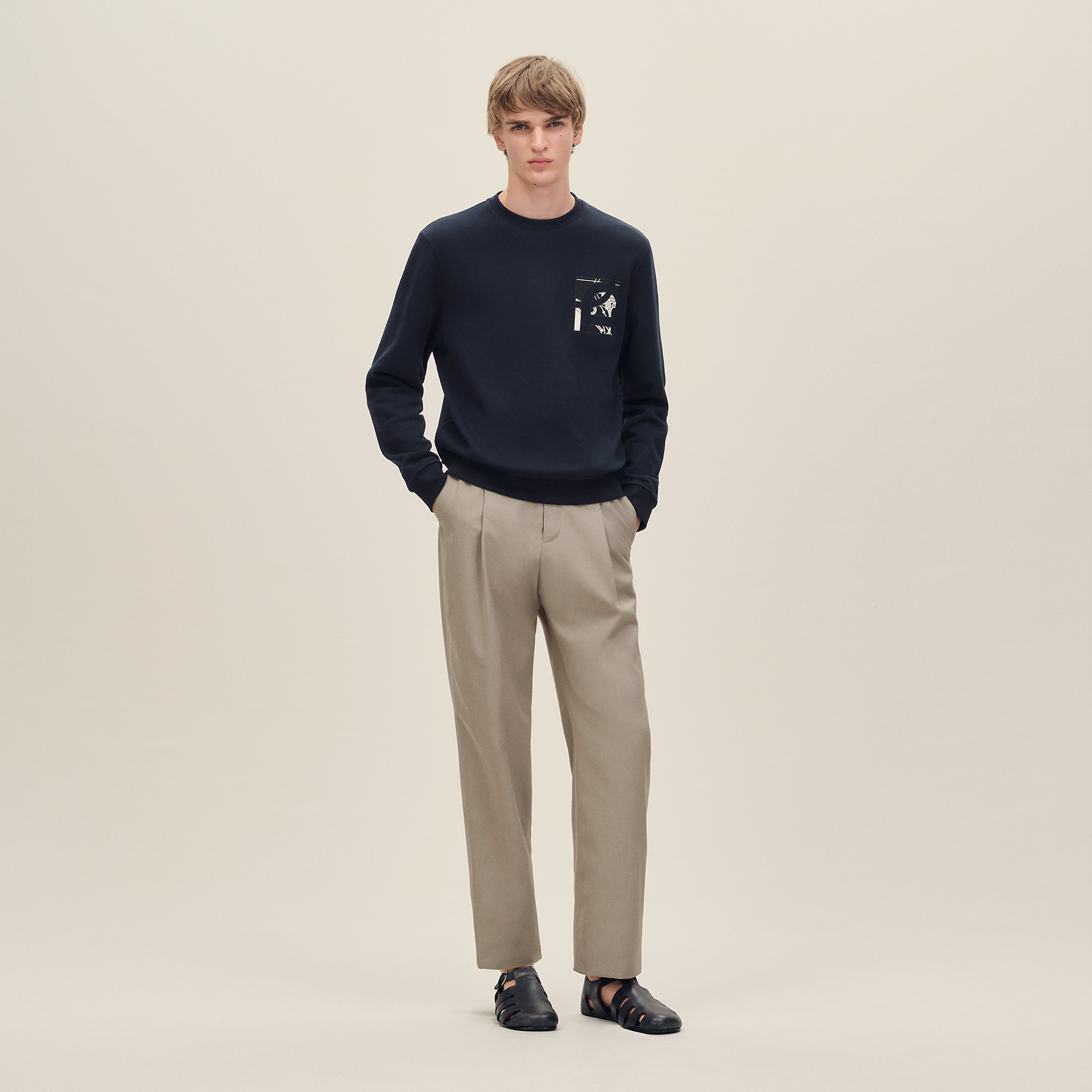 "Ex-Libris" crewneck sweater