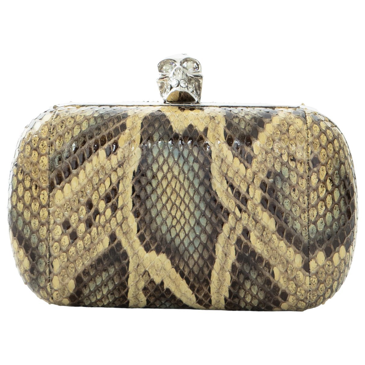 Alexander McQueen Skull leather clutch bag