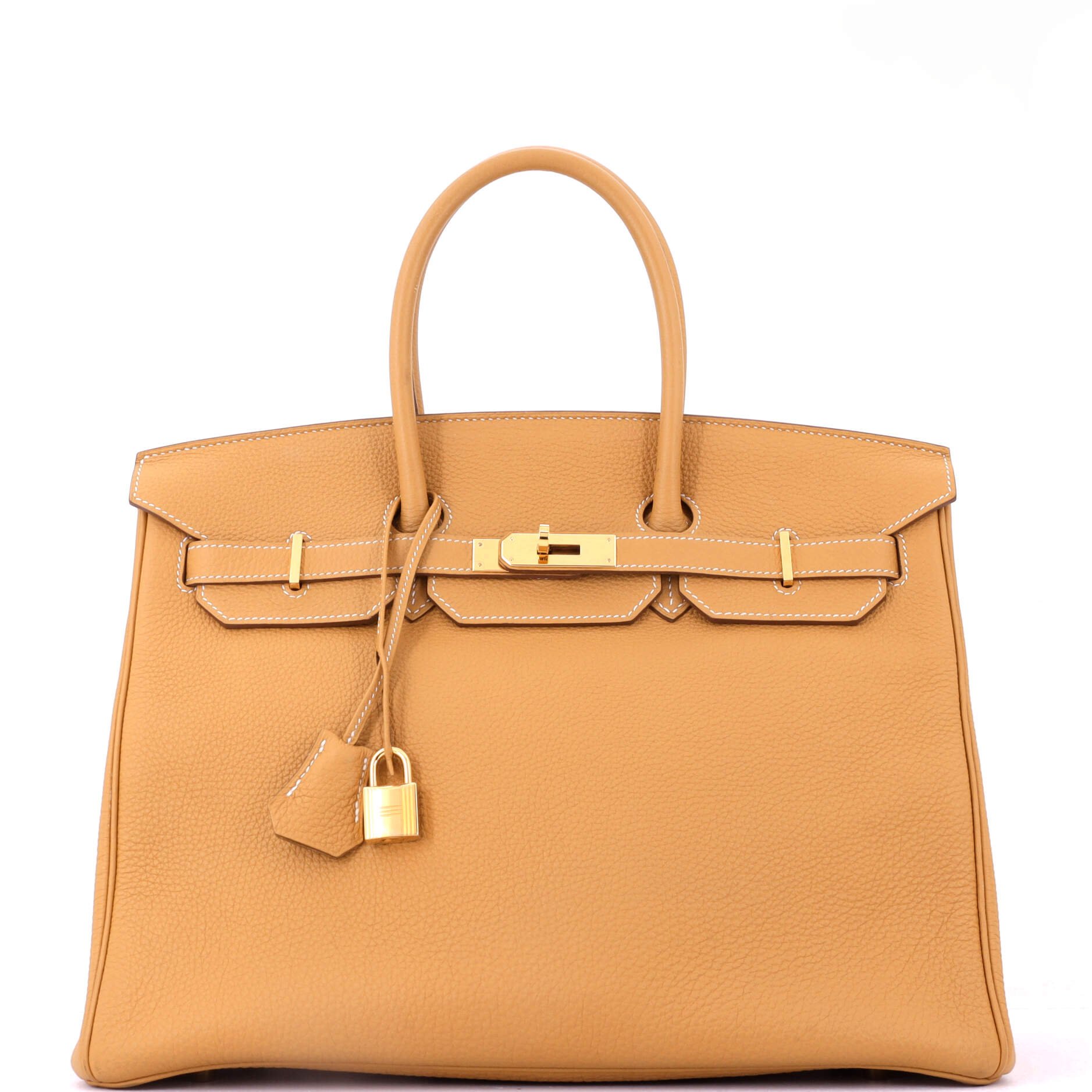 Hermes Birkin Handbag Natural Sable Togo with Gold Hardware 35