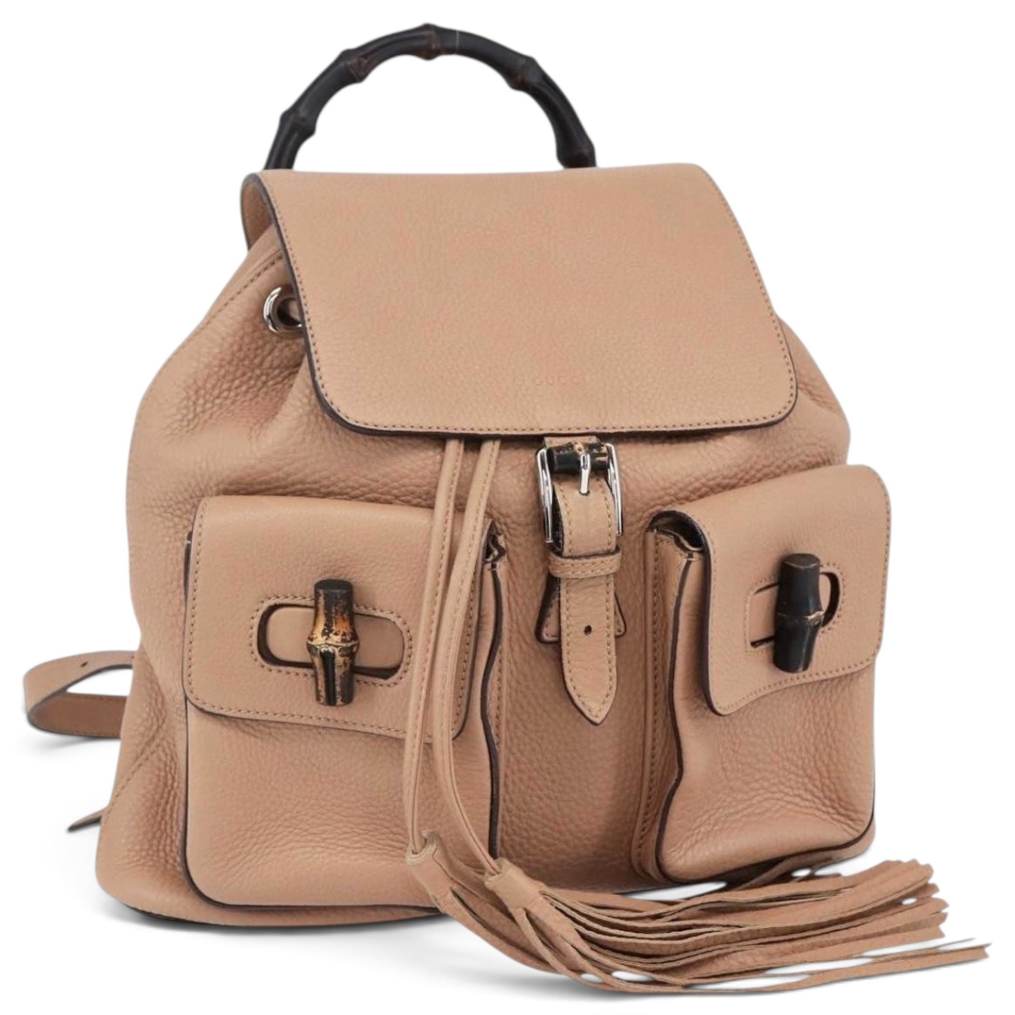 Leather backpack