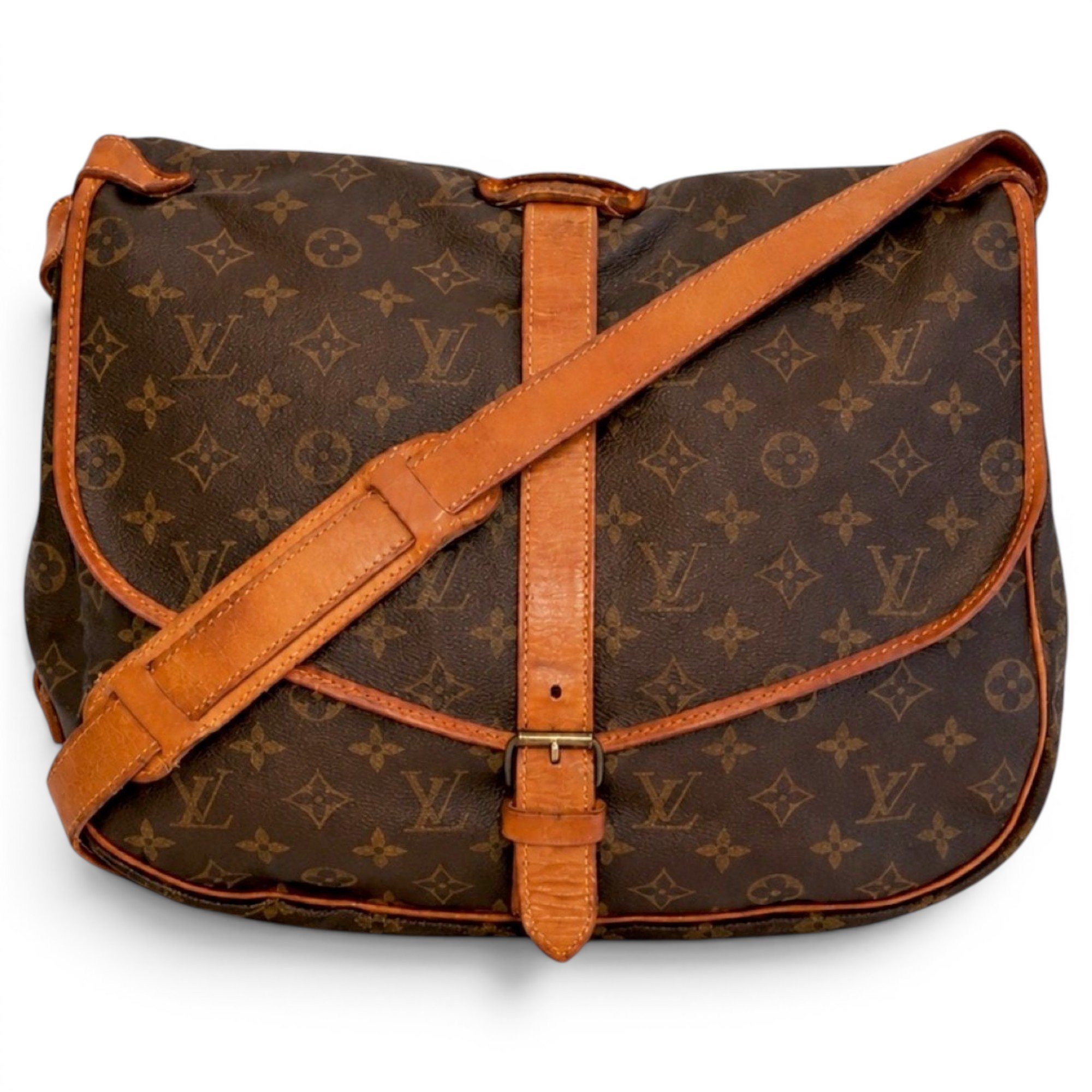 Saumur leather crossbody bag