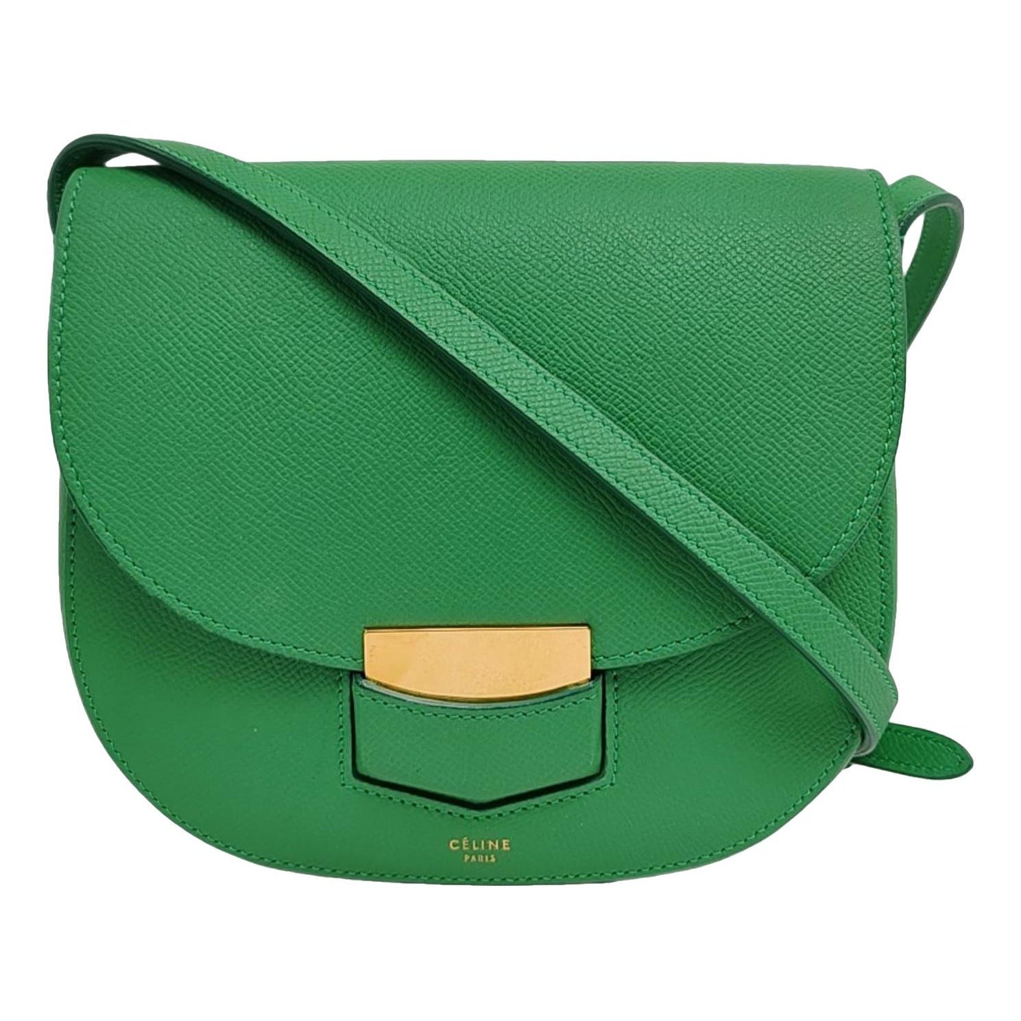 Trotteur leather handbag