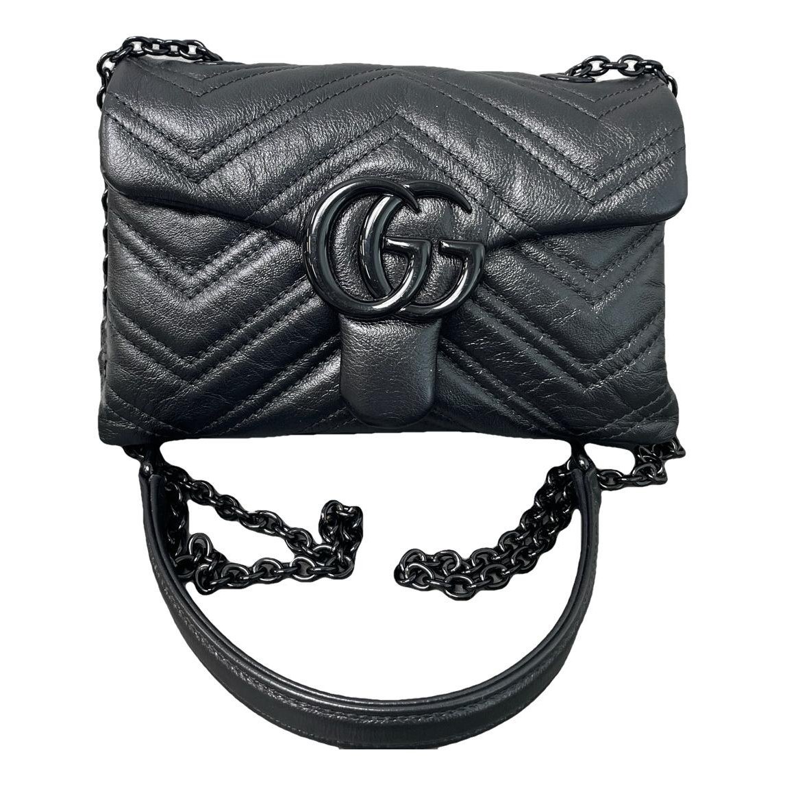 GG Marmont Flap leather handbag