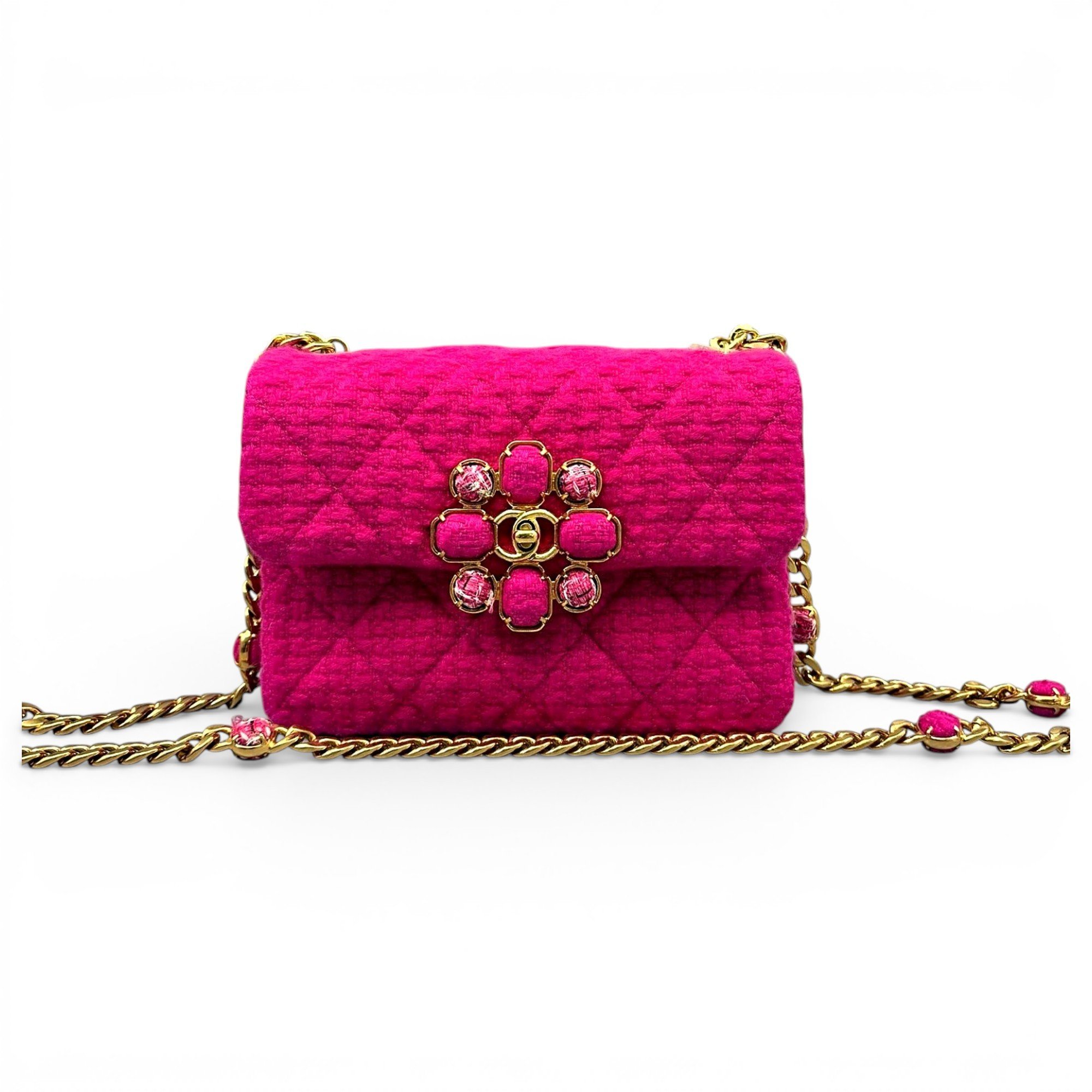 Trendy CC Flap tweed handbag