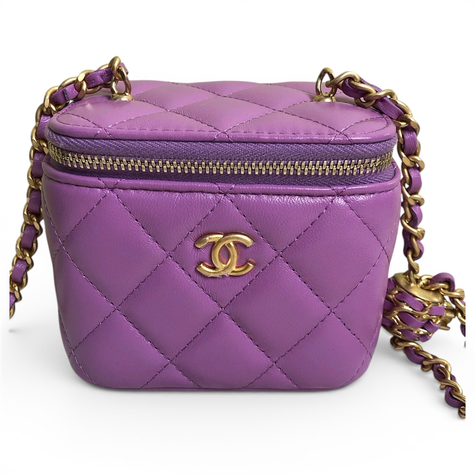 Trendy CC Vanity leather handbag