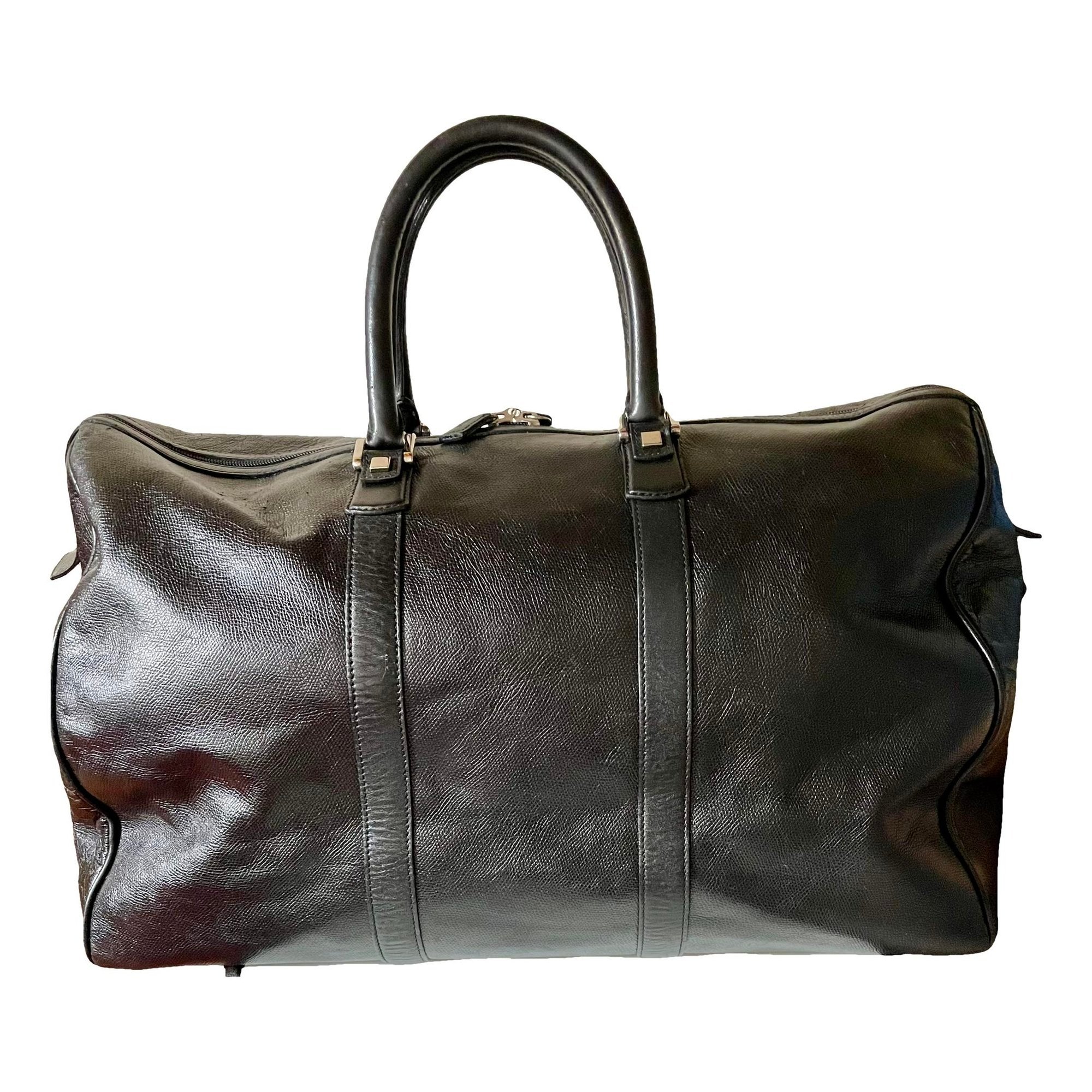 Leather travel bag