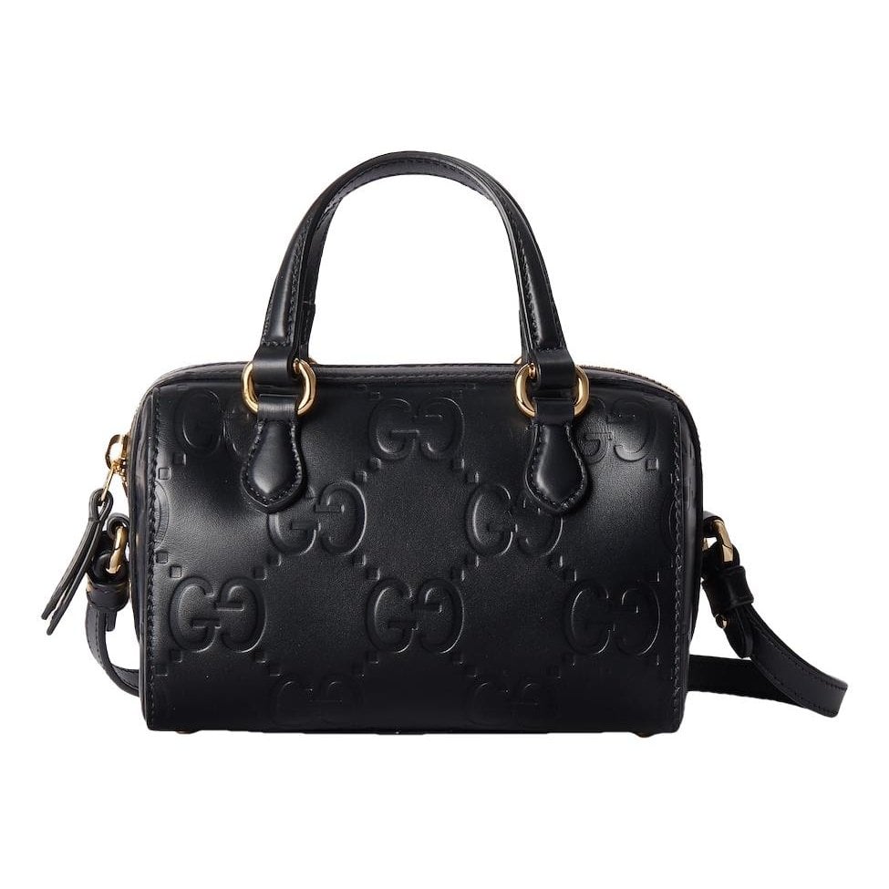 Boston leather handbag